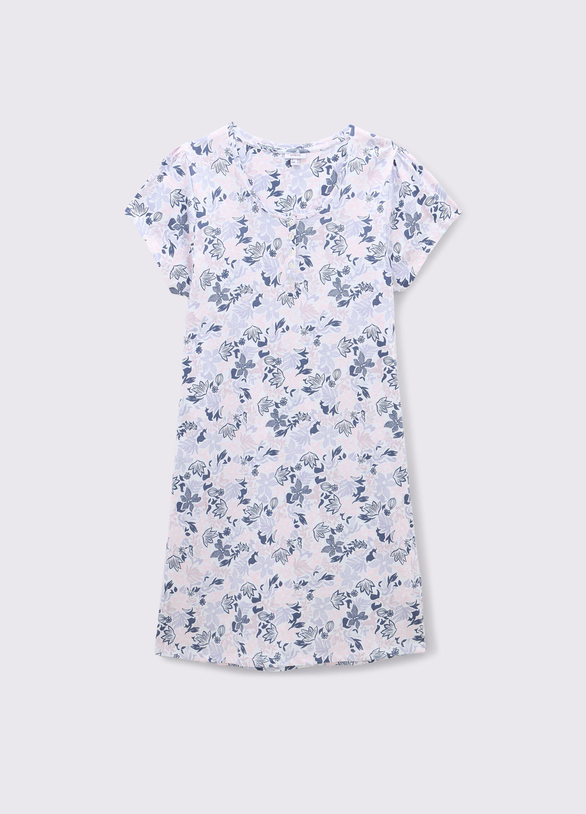 Camicia da notte in puro cotone donna