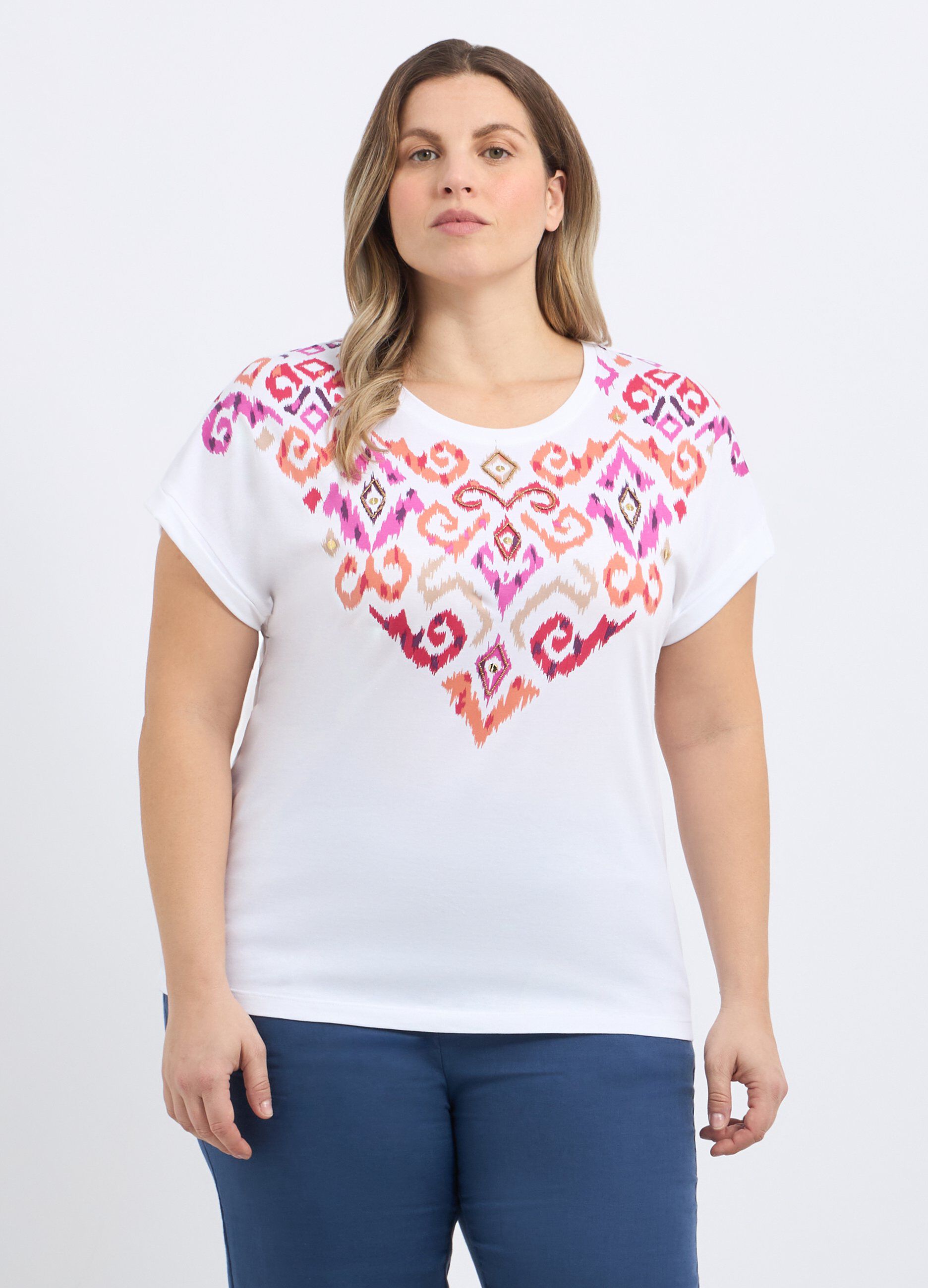 T-shirt in puro cotone donna curvy