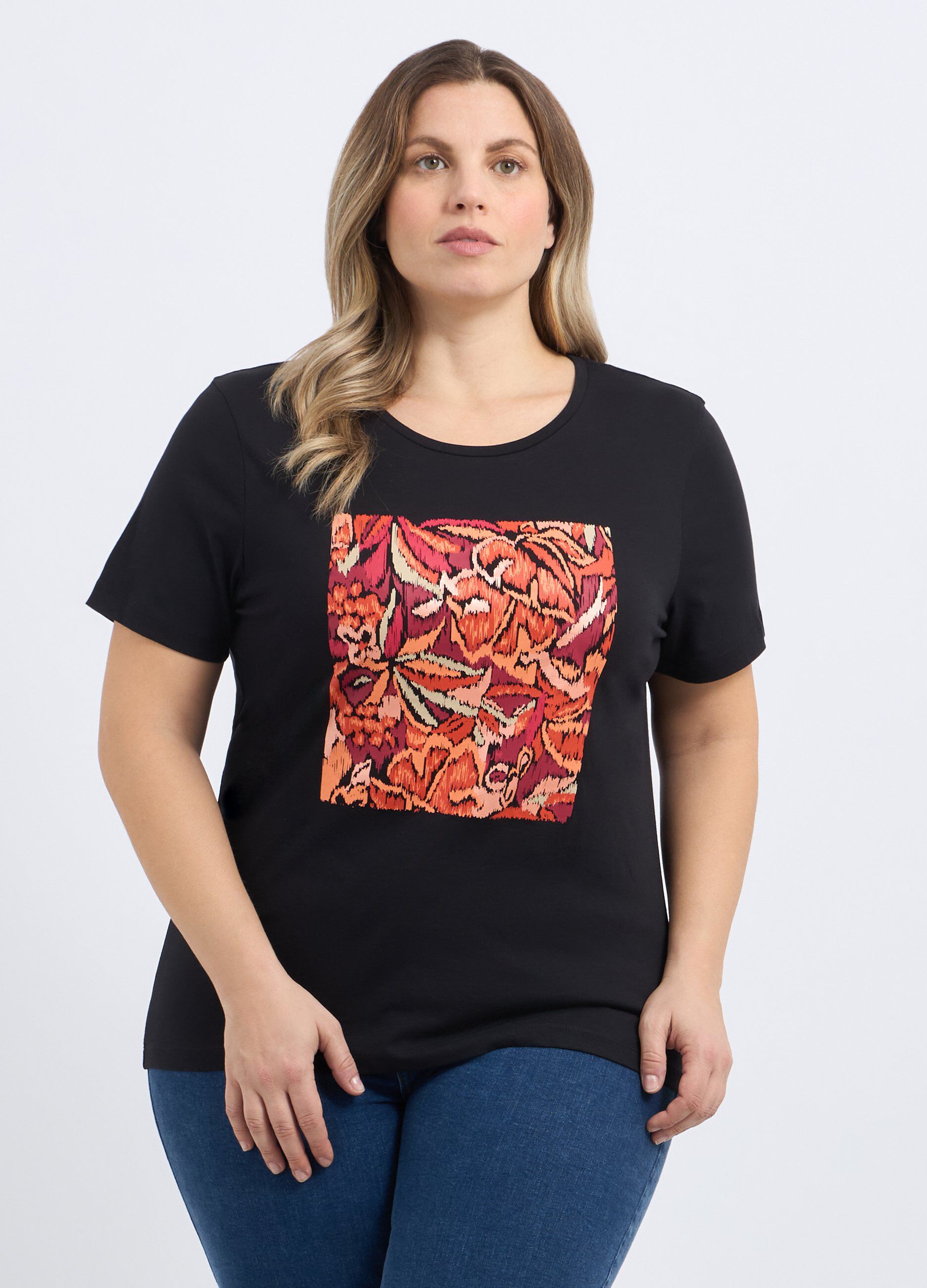 T-shirt in puro cotone donna curvy