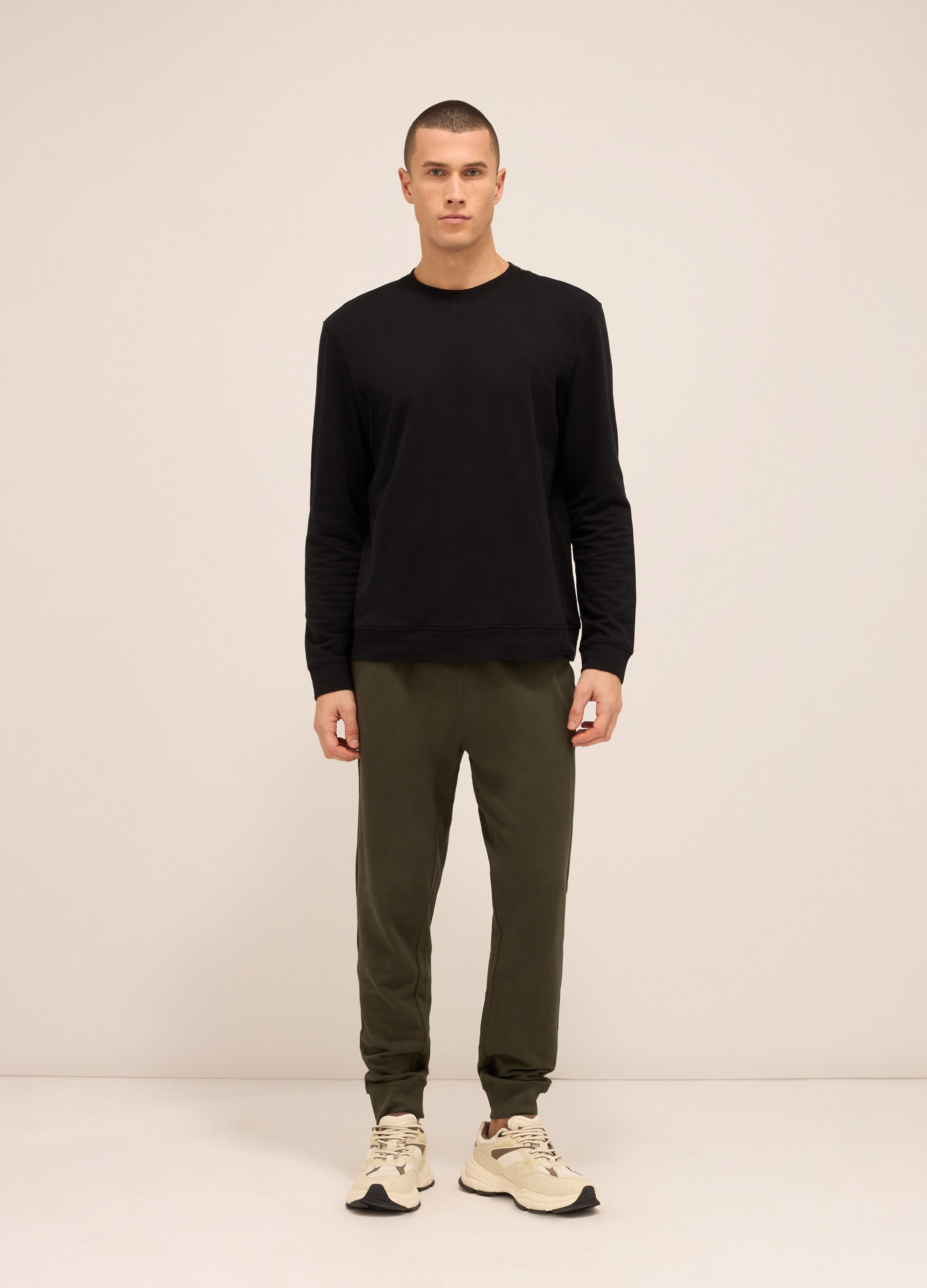 Jogger in puro cotone uomo