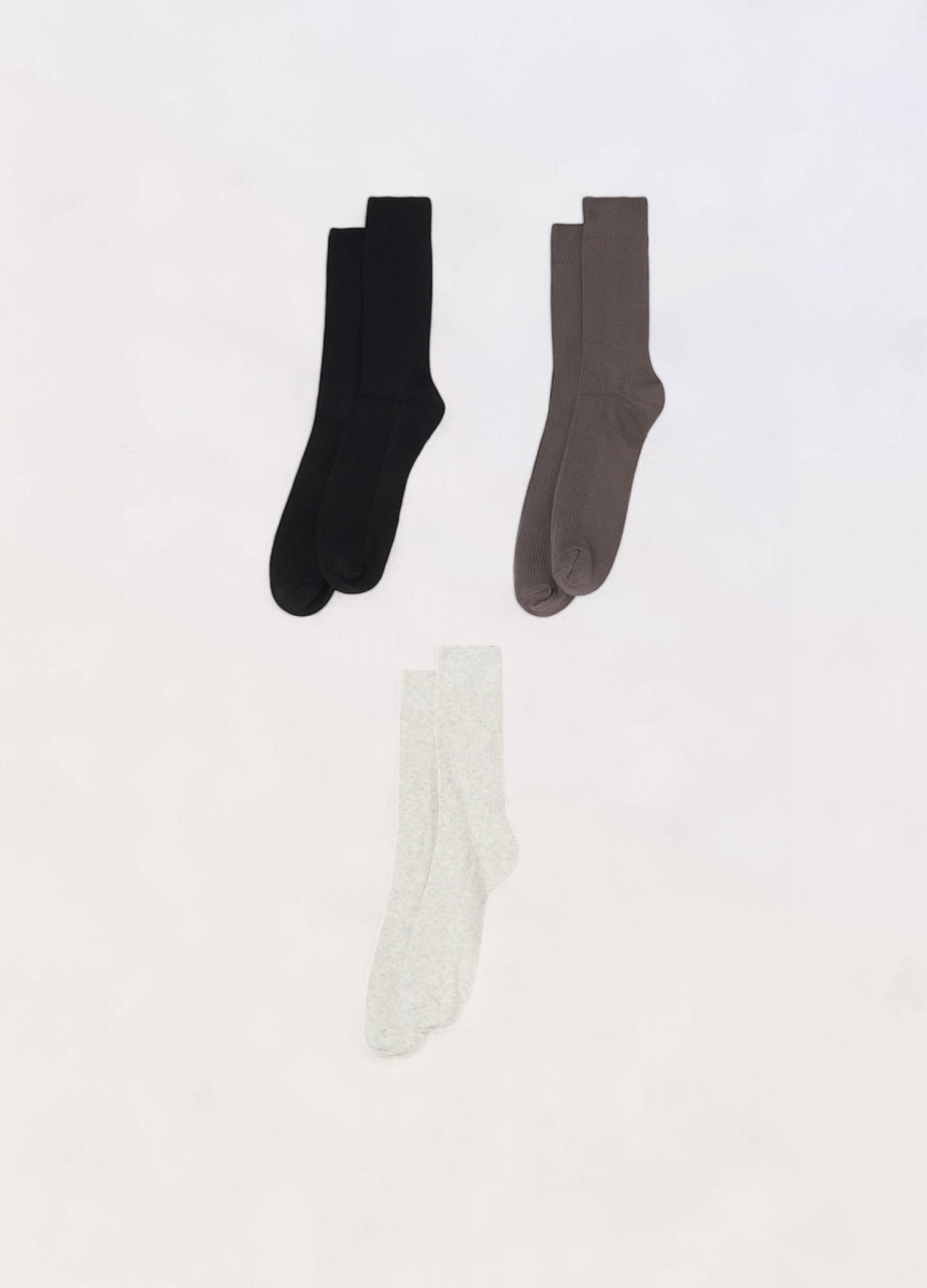 3 pack calze corte in cotone stretch uomo