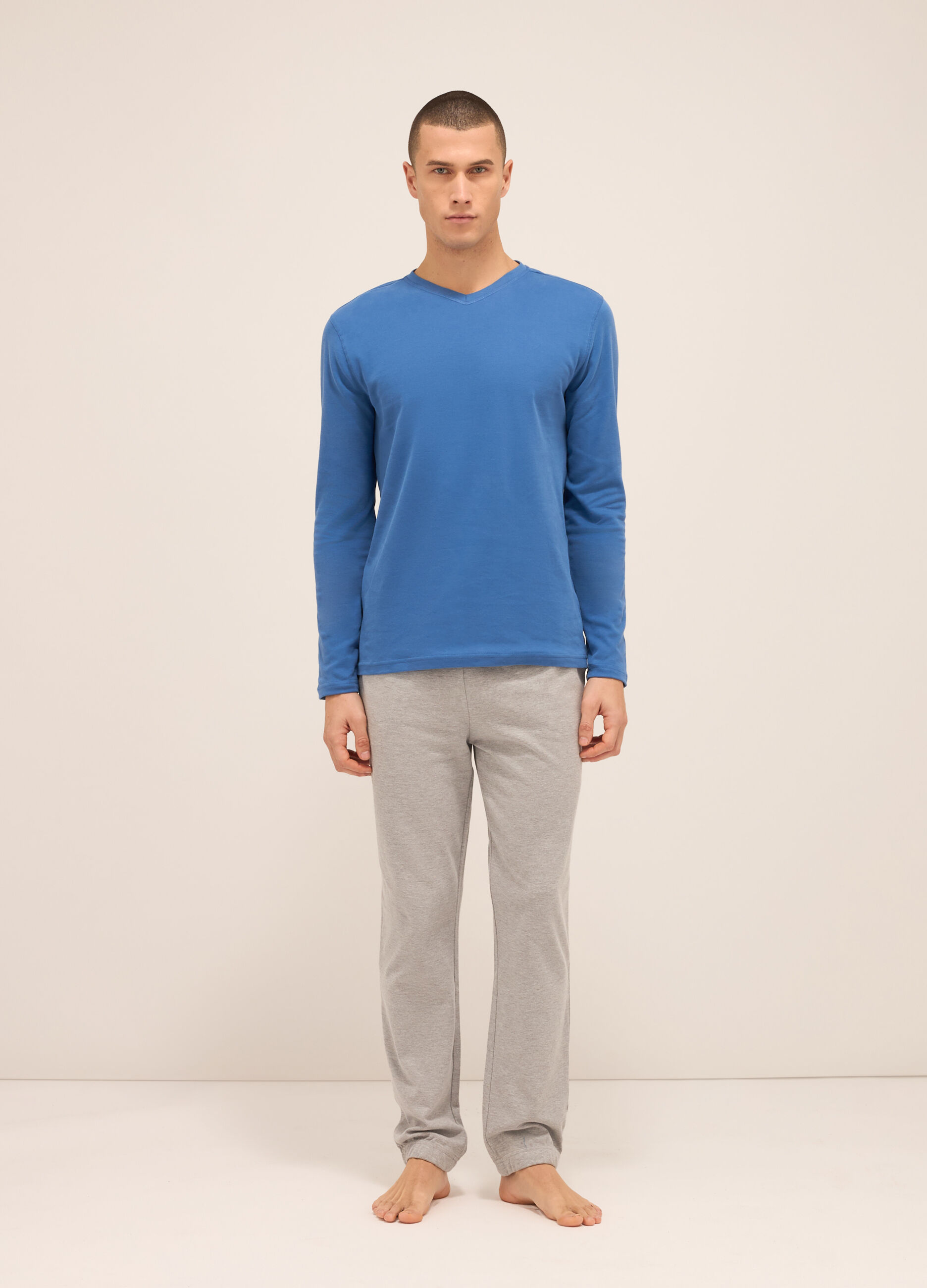 Pantaloni del pigiama in puro cotone uomo