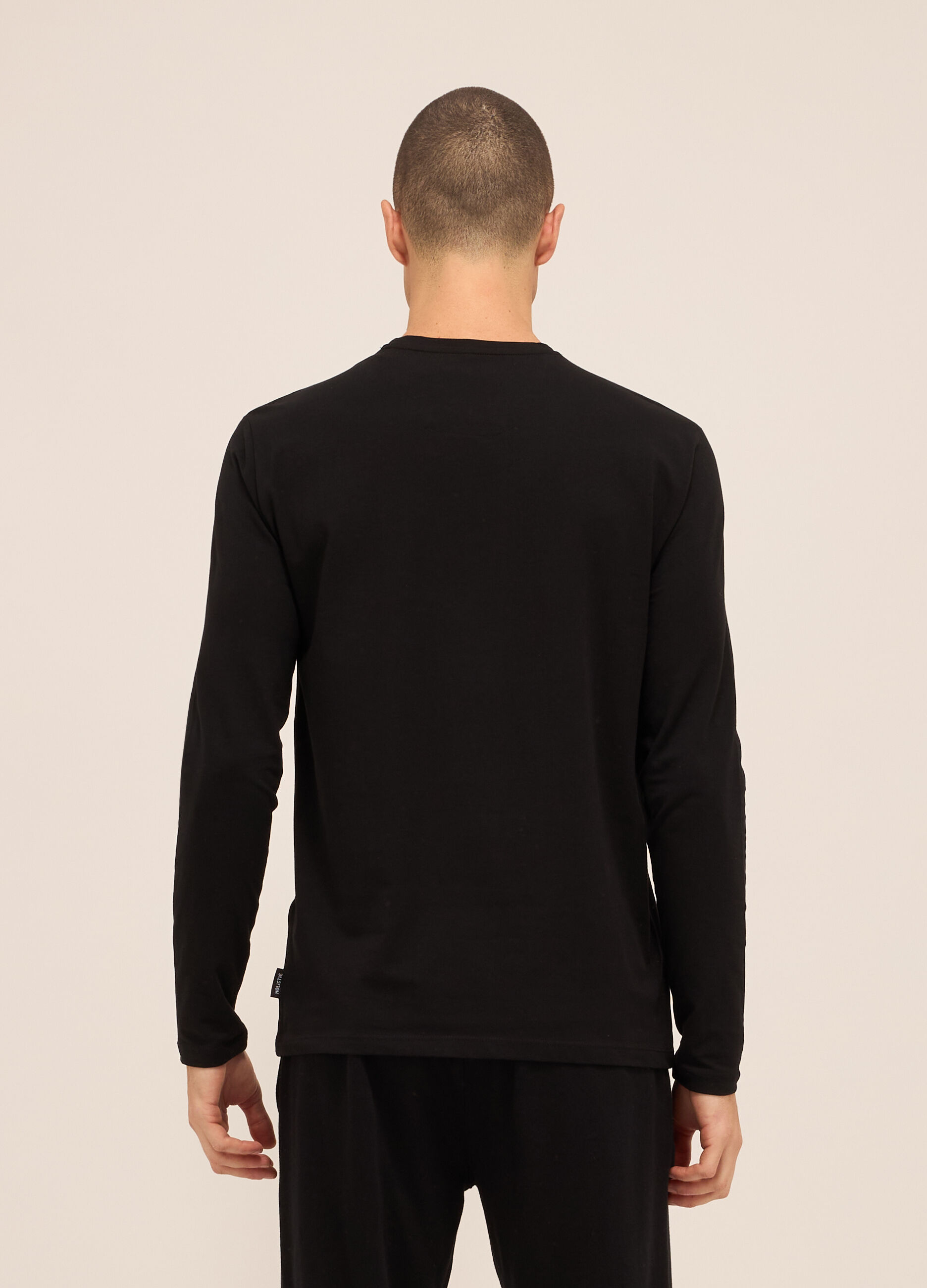 Maglia girocollo a maniche lunghe in cotone stretch uomo 3 Maglia girocollo a maniche lunghe in cotone stretch uomo