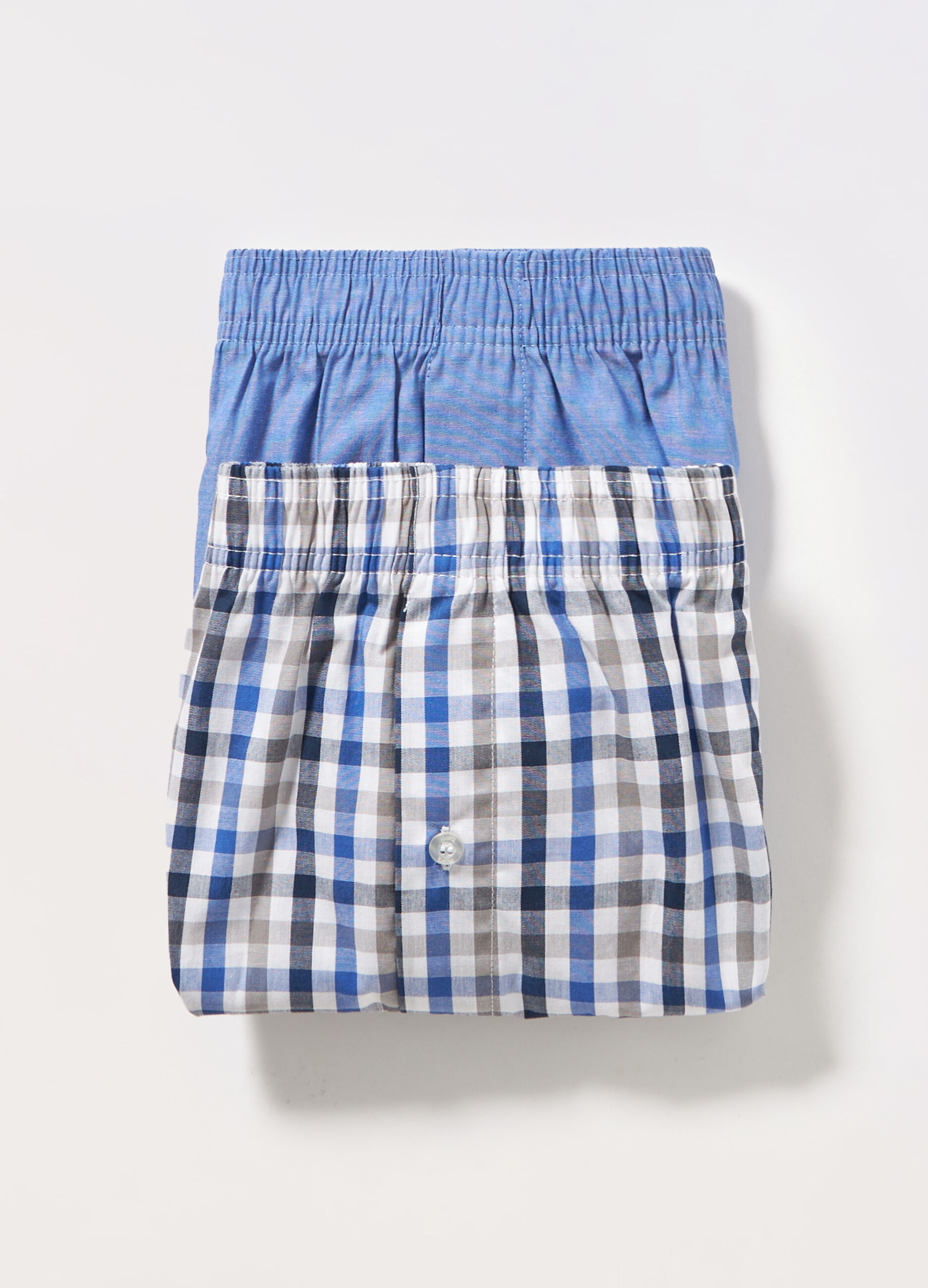 2 pack boxer in puro cotone uomo