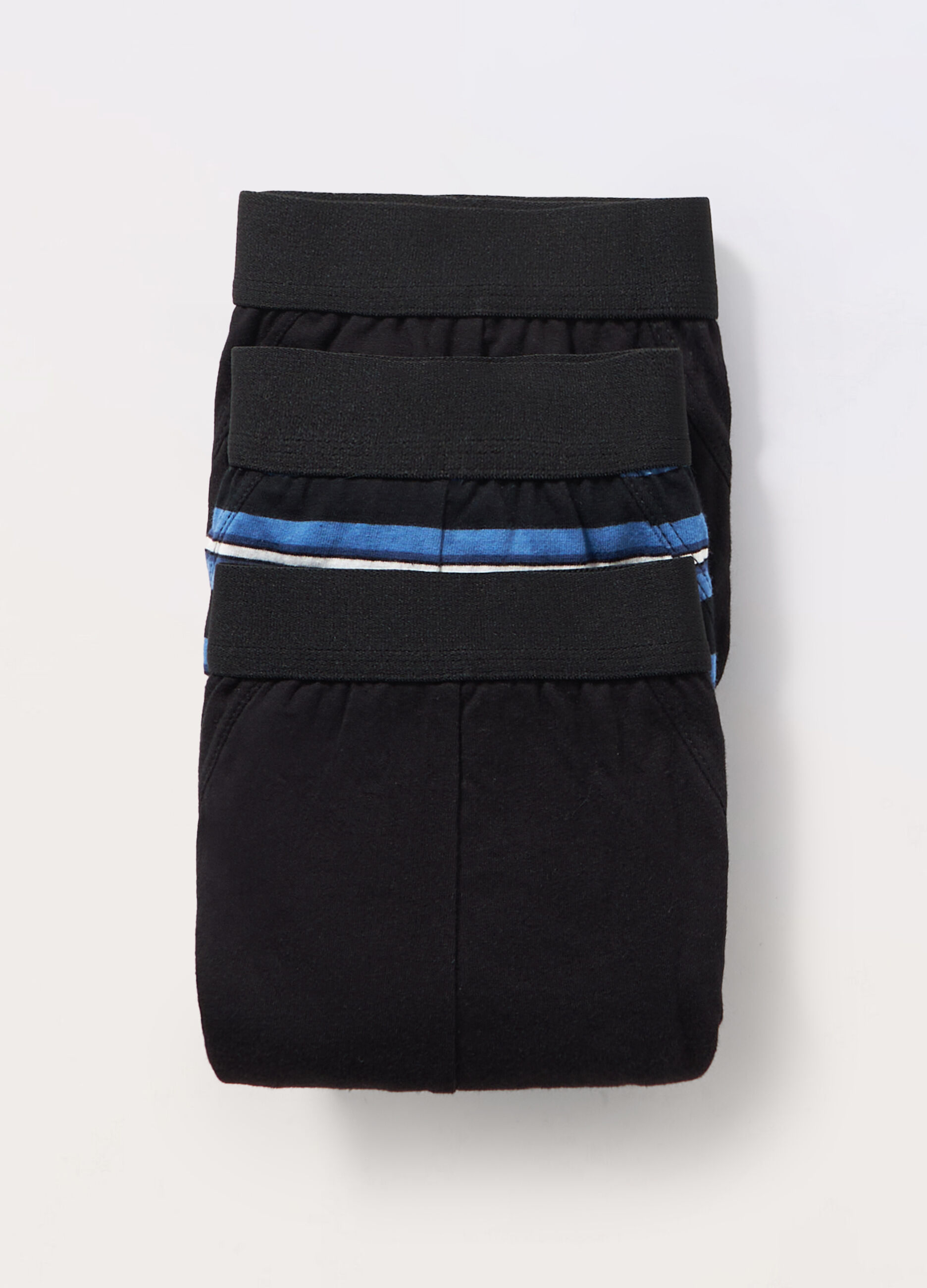 3 pack slip in jersey di cotone a righe uomo