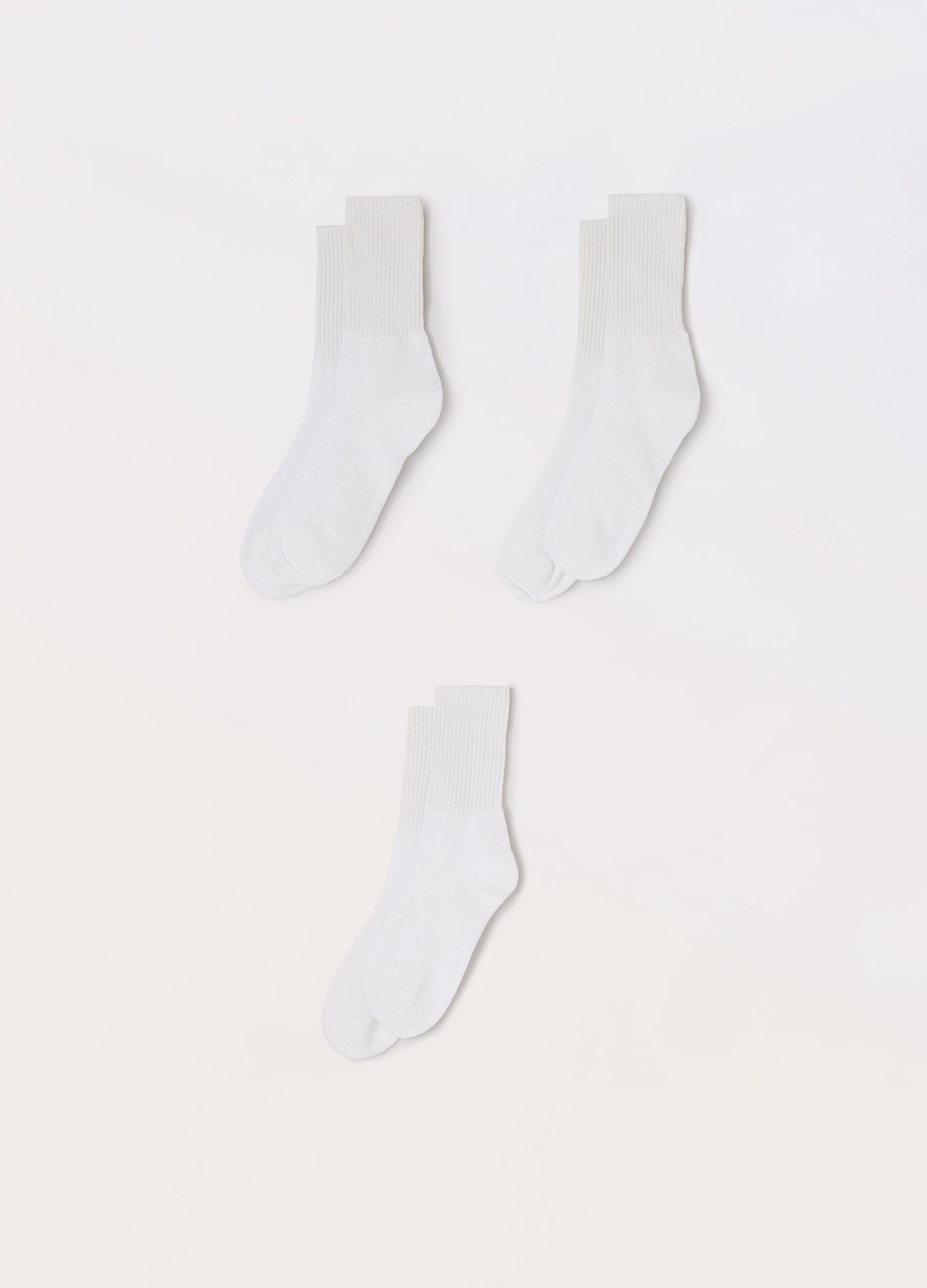 3 pack calze corte sportive in misto cotone uomo