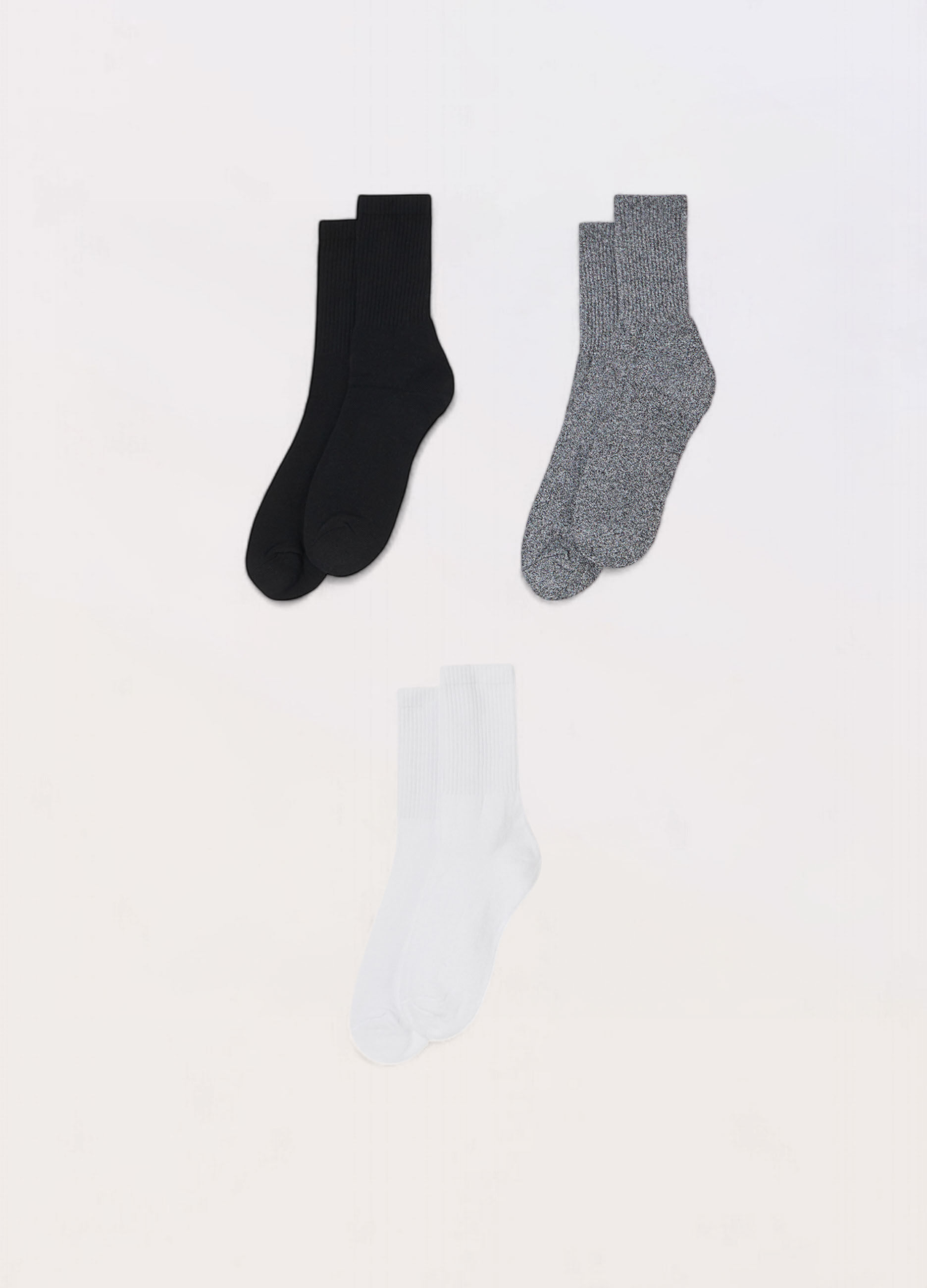 3 pack calze corte sportive in misto cotone uomo