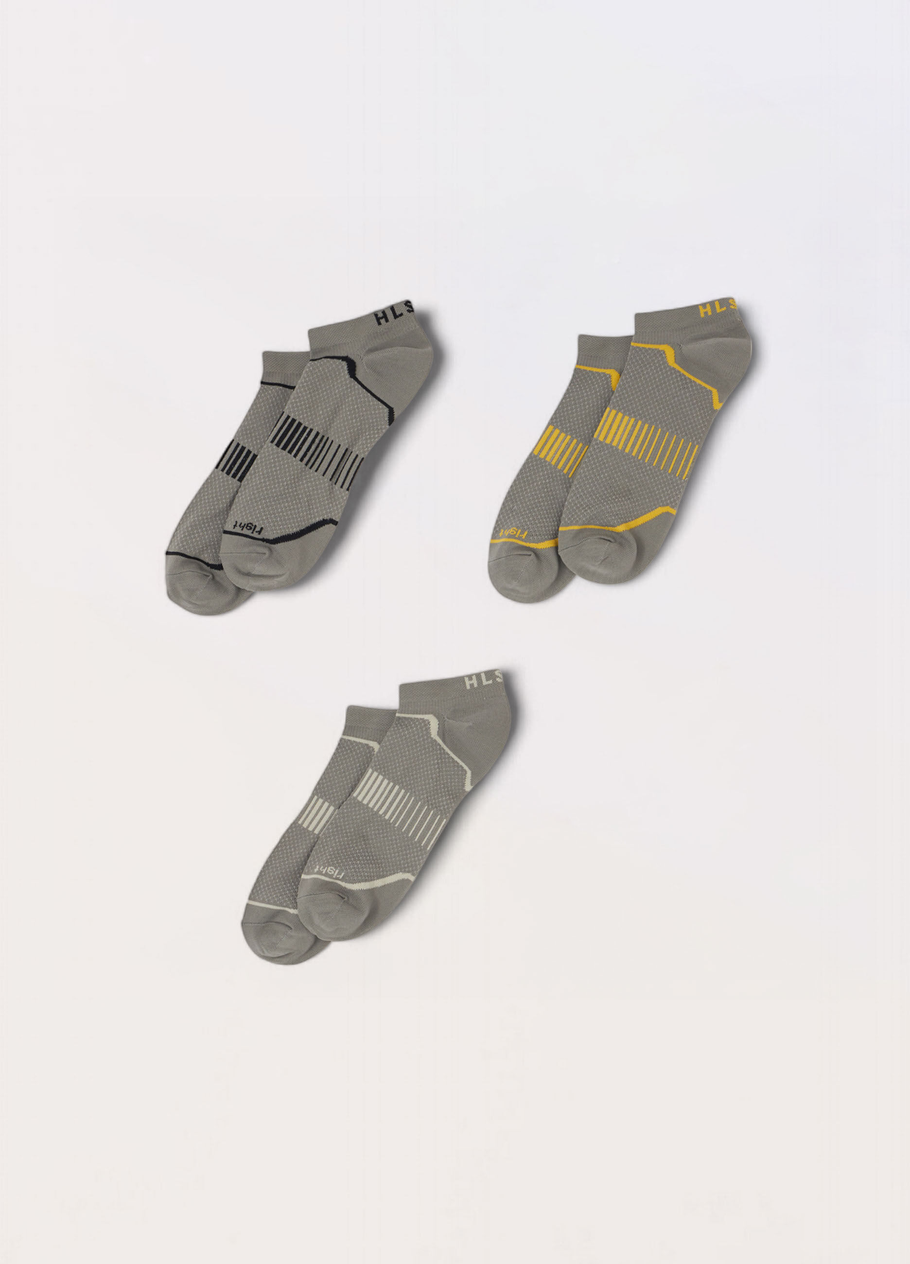 3 pack calzini sportivi in tessuto tecnico uomo