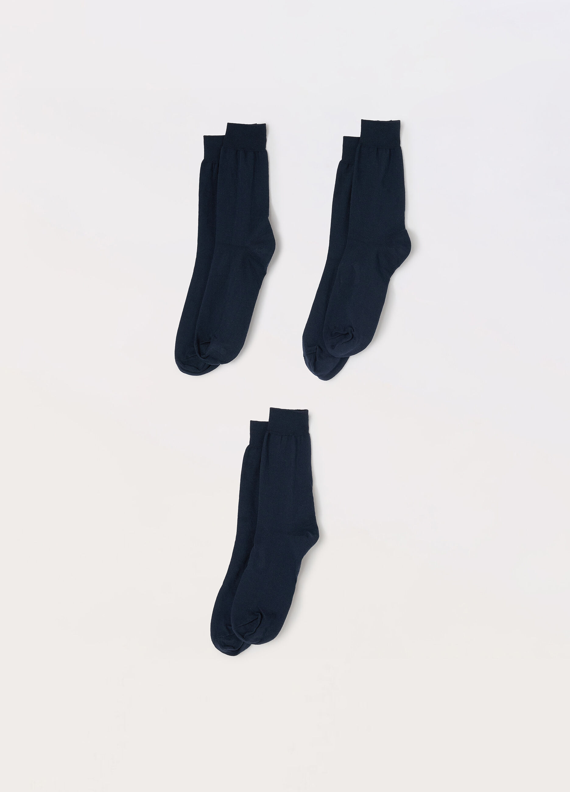3 pack calze corte in misto cotone uomo