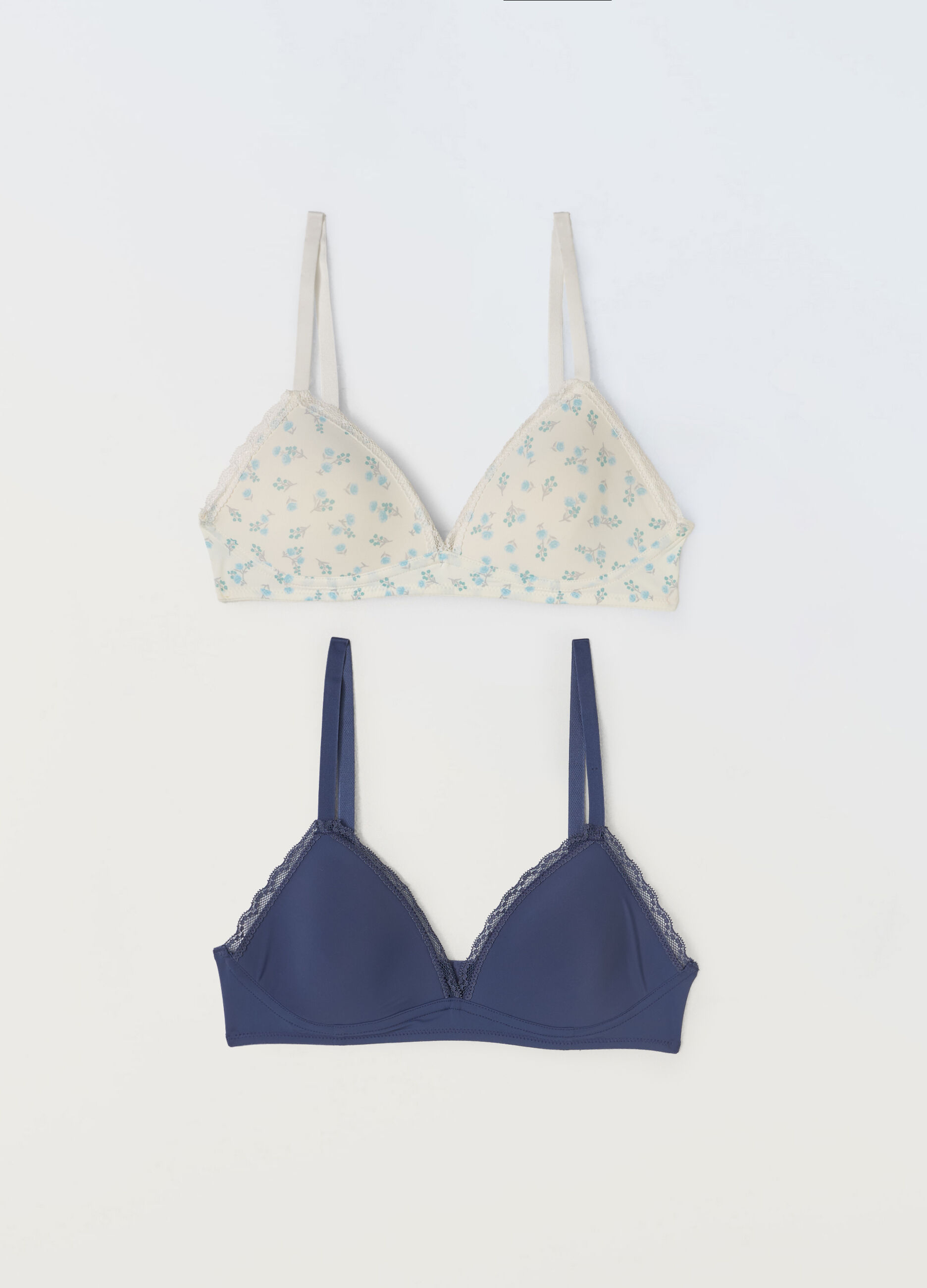 Pack 2 reggiseni a triangolo in microfibra donna
