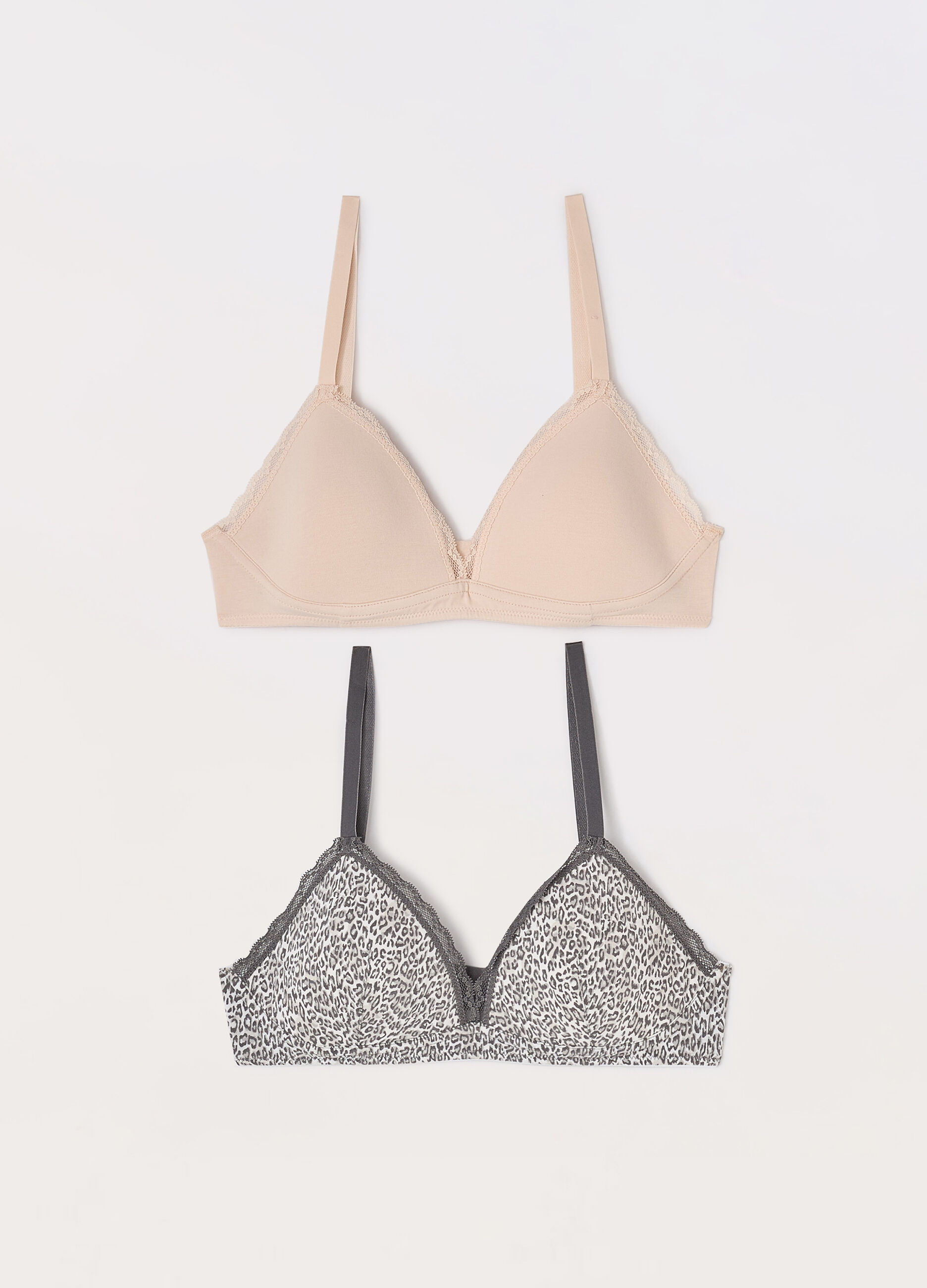 Pack 2 reggiseni a triangolo imbottiti donna