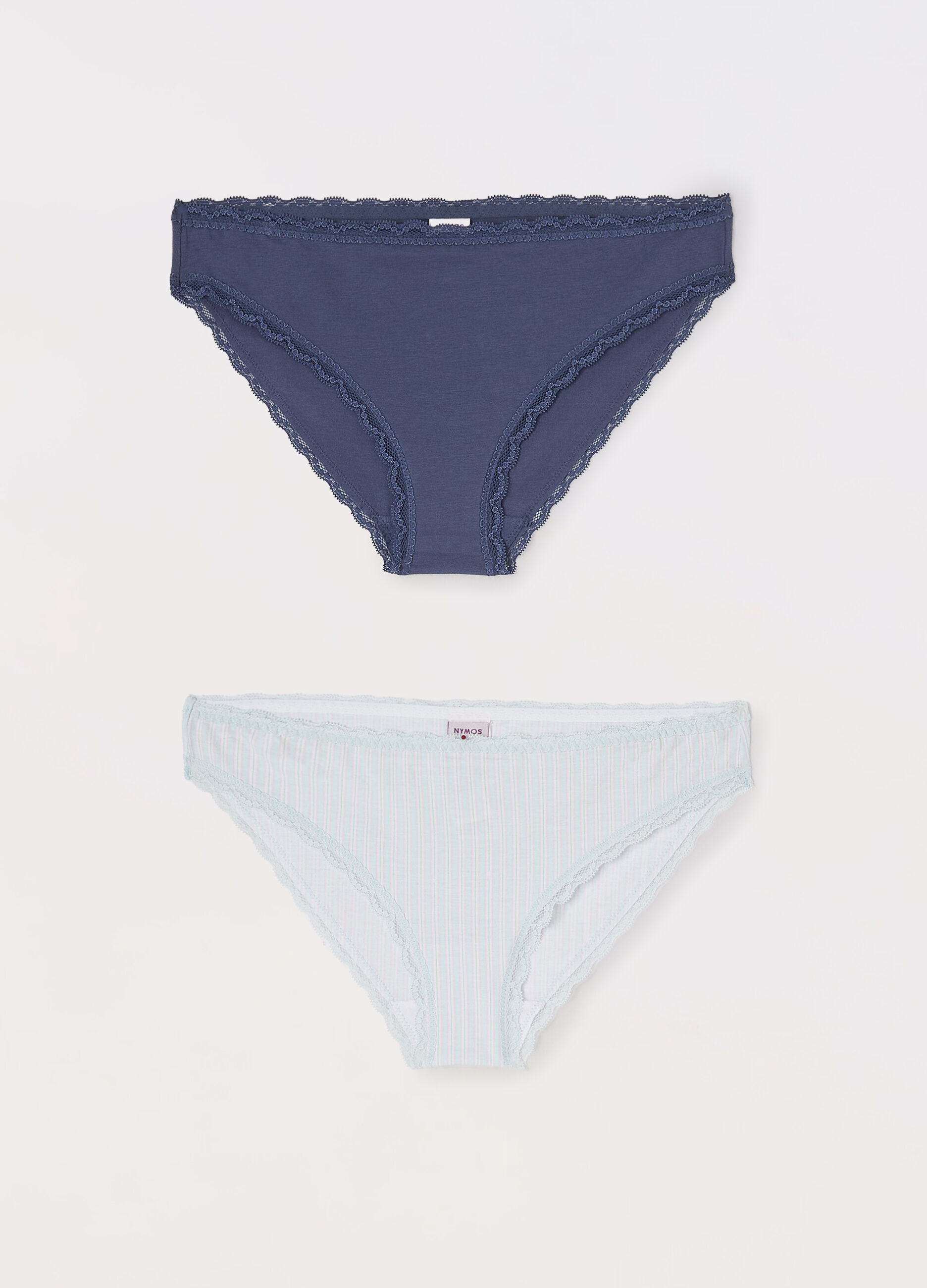 Pack 2 slip in jersey di cotone stretch donna
