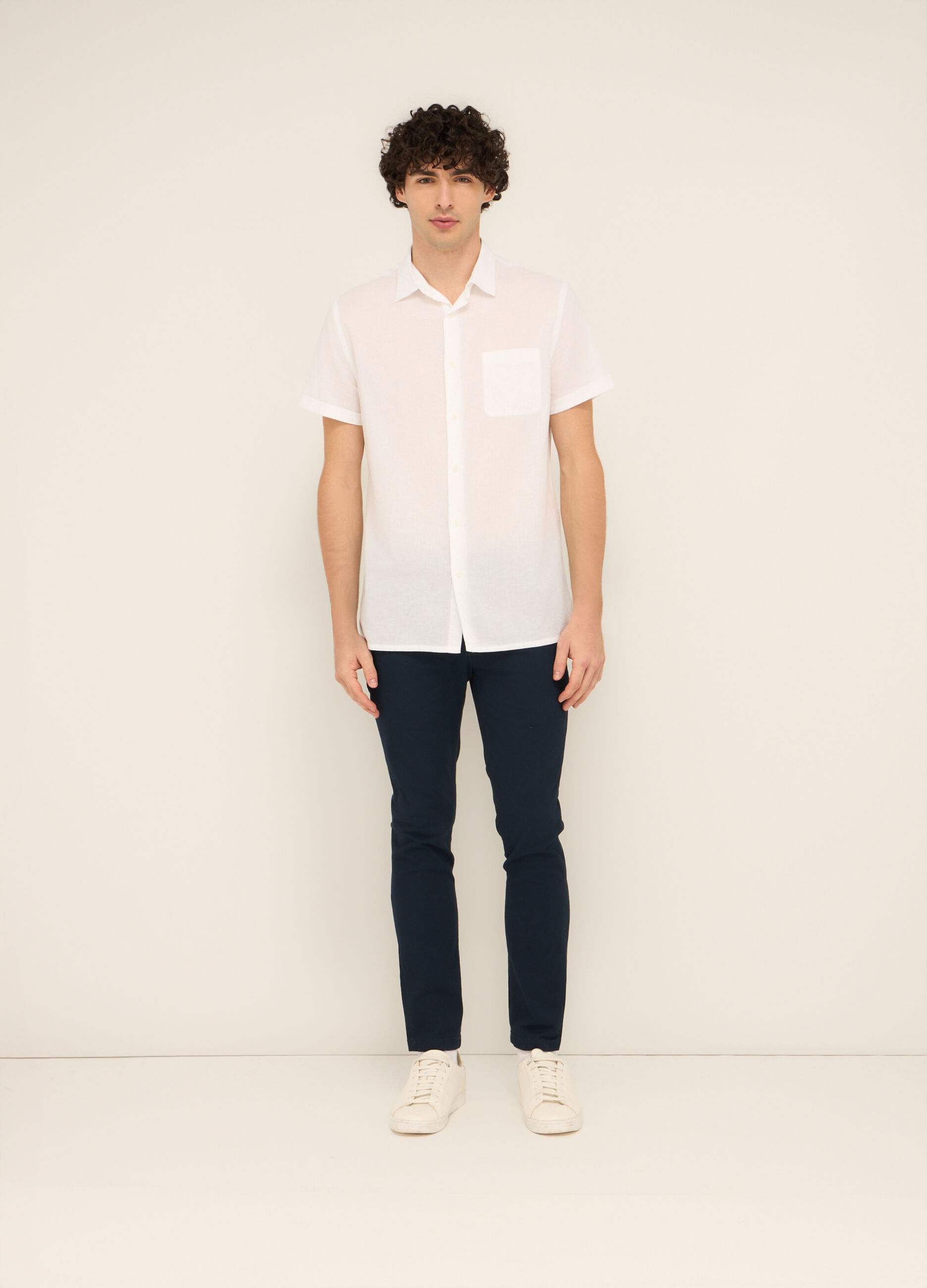 Chino slim fit in cotone stretch uomo
