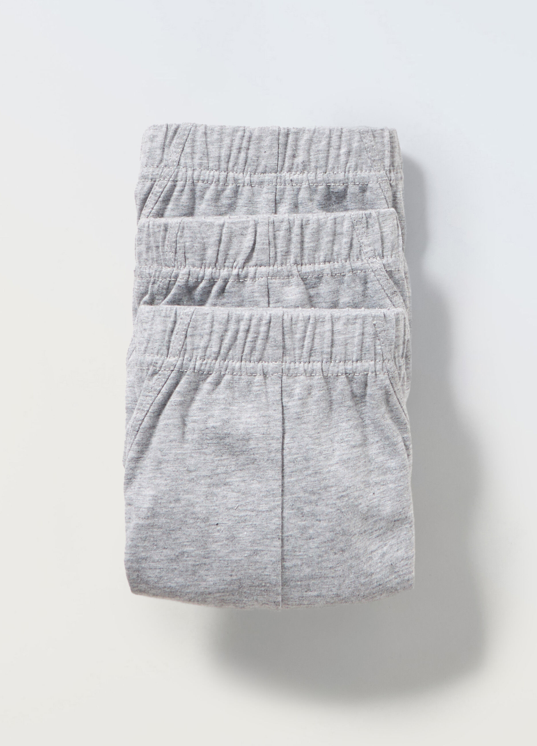 3 pack slip in jersey di puro cotone tinta unita uomo