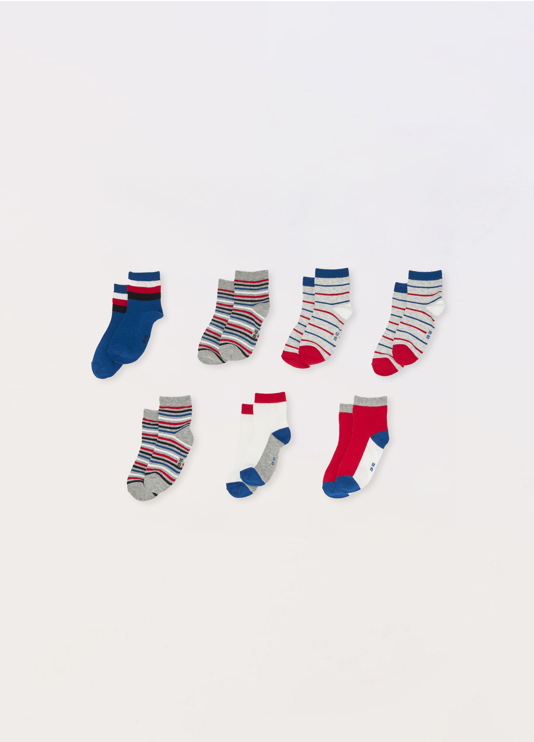 Pack 7 calzini corti misto cotone