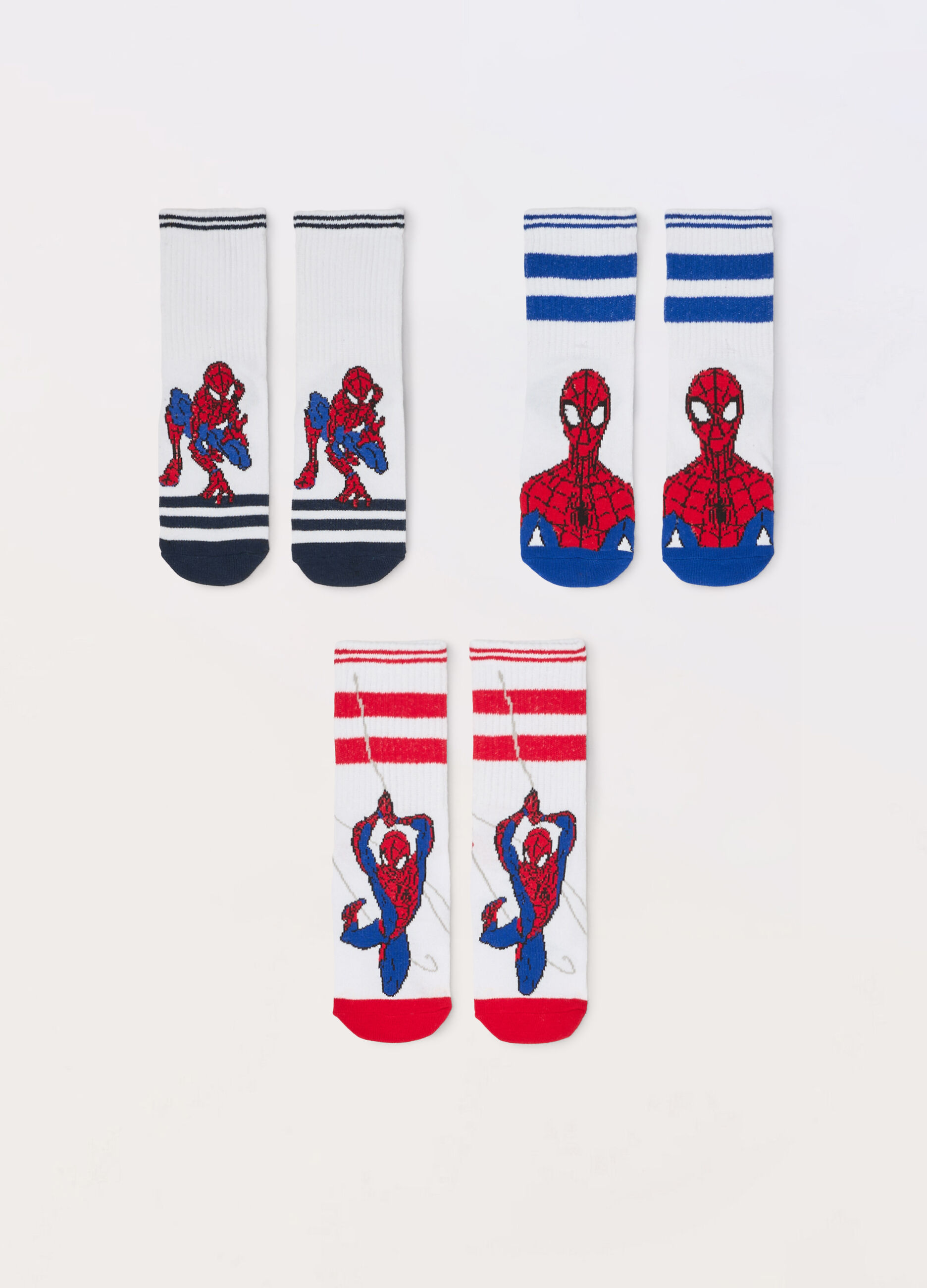 Pack 3 calze in spugna di misto cotone Spider-Man