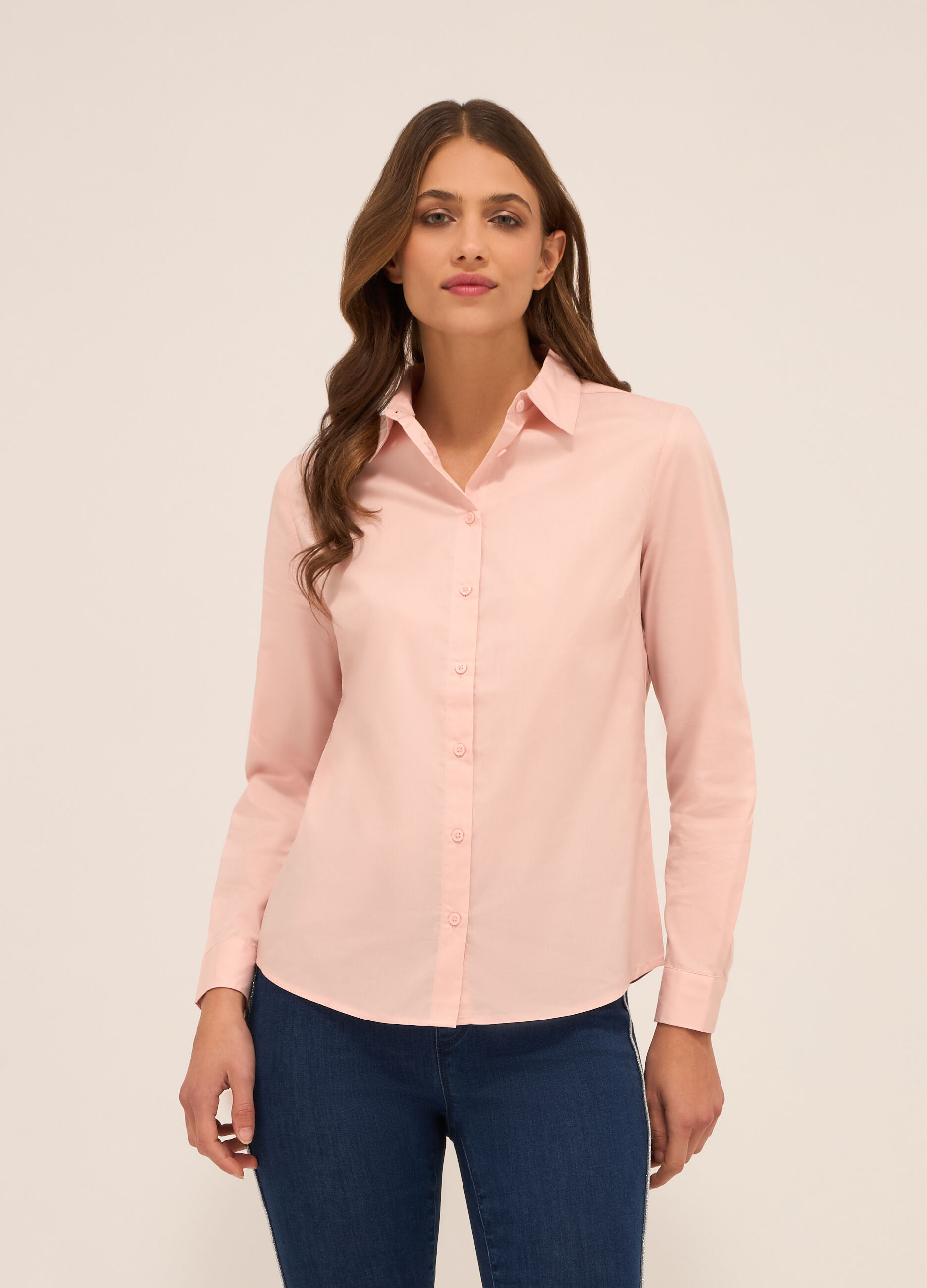 Camicia in poli-cotton donna