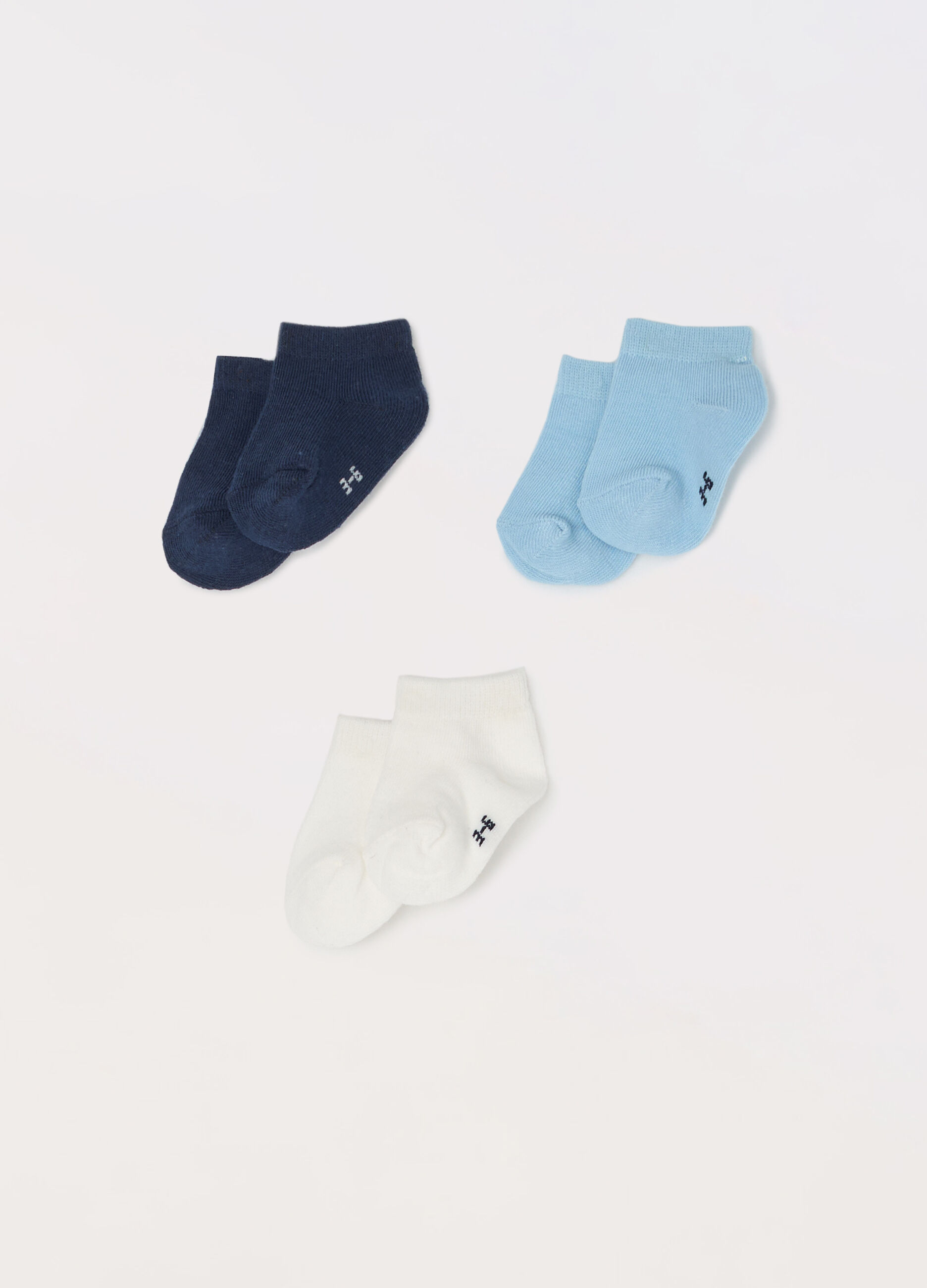 Pack 3 calzini corti misto cotone neonato