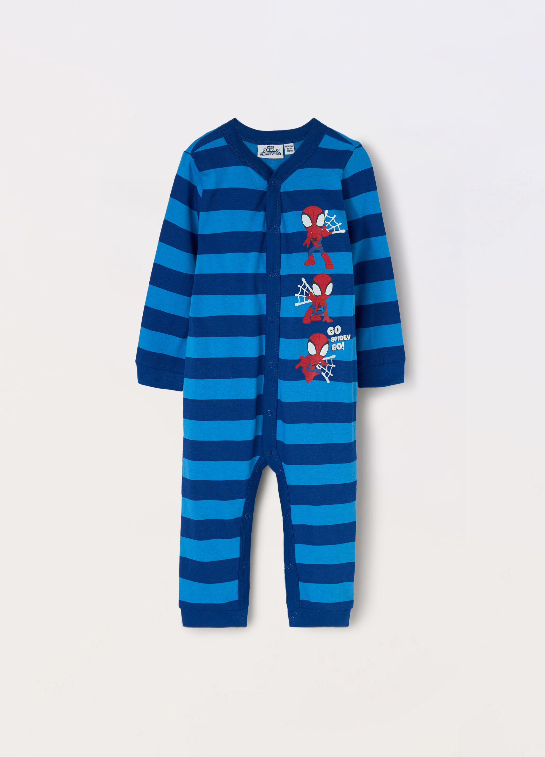 Tutina in jersey di puro cotone neonato Spidey