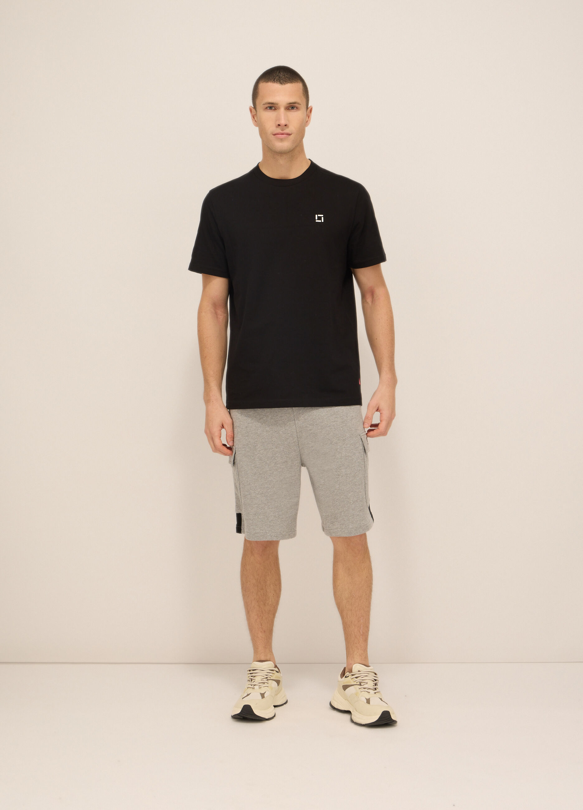 Short sportivi in felpa di cotone uomo