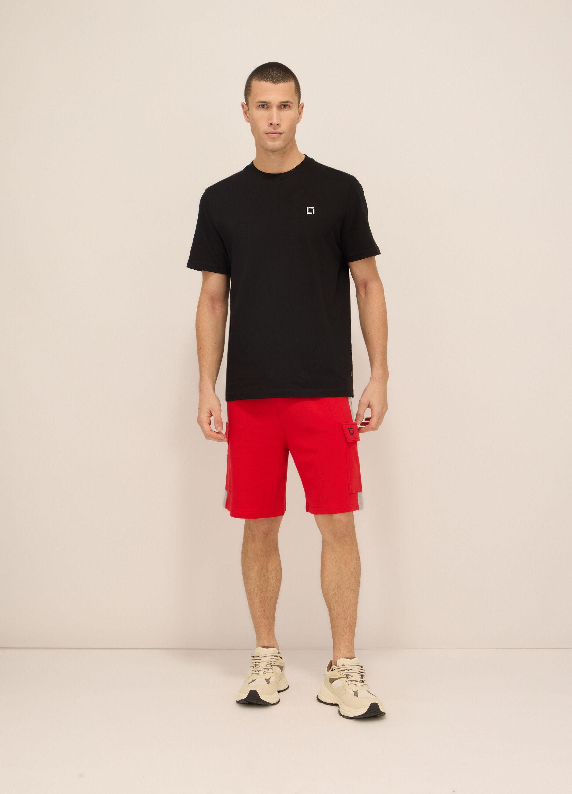 Short sportivi in felpa di cotone uomo