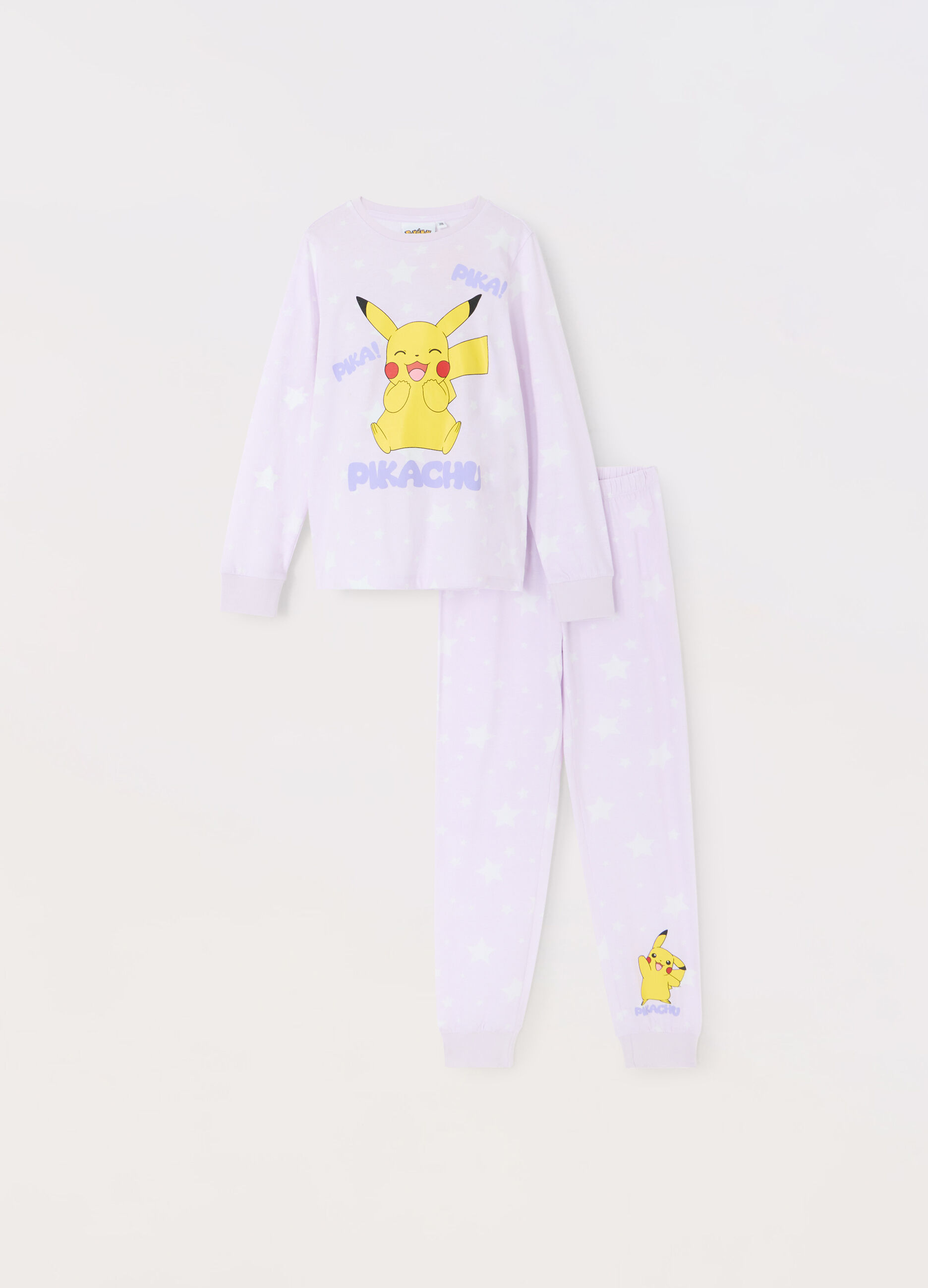 Pigiama lungo in jersey di puro cotone bambina