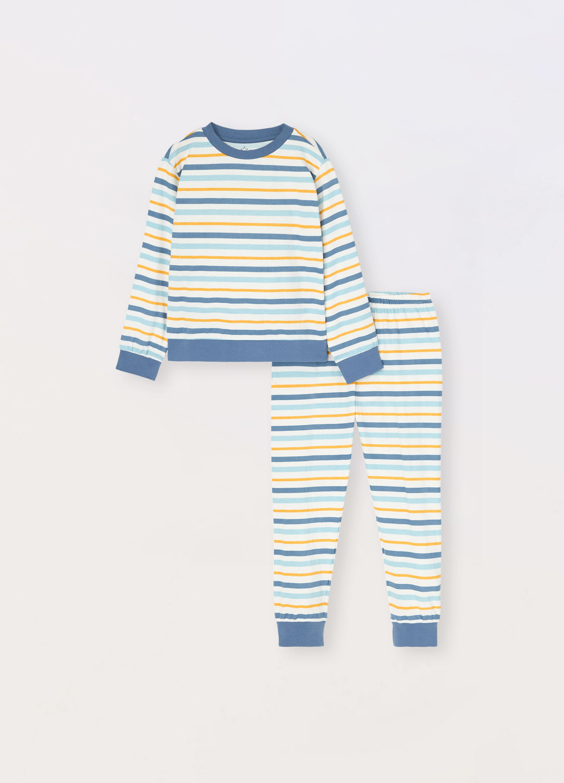 Set pigiama lungo a righe bambino