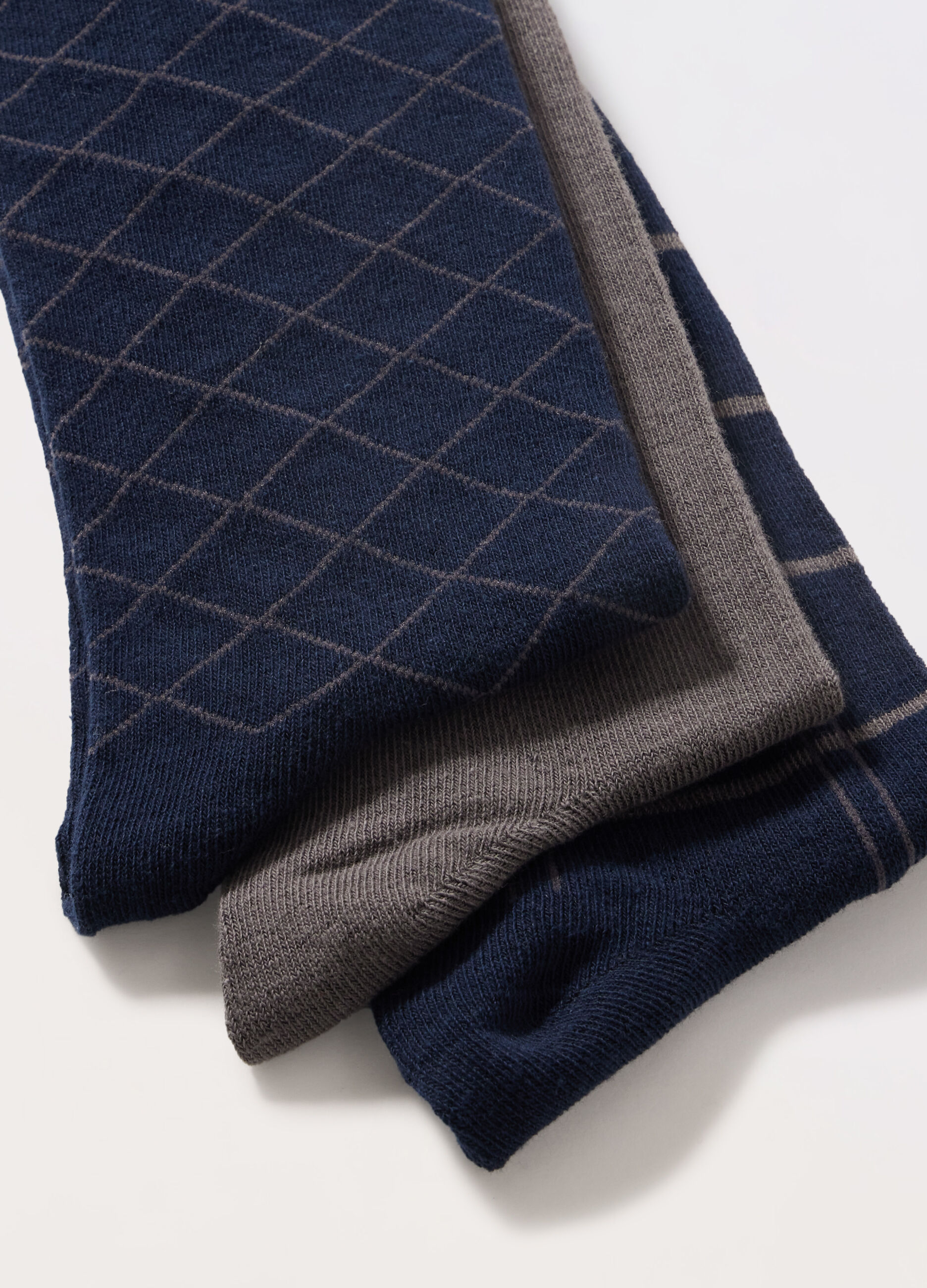 3 pack calze lunghe in cotone stretch a fantasia uomo 3 3 pack calze lunghe in cotone stretch a fantasia uomo