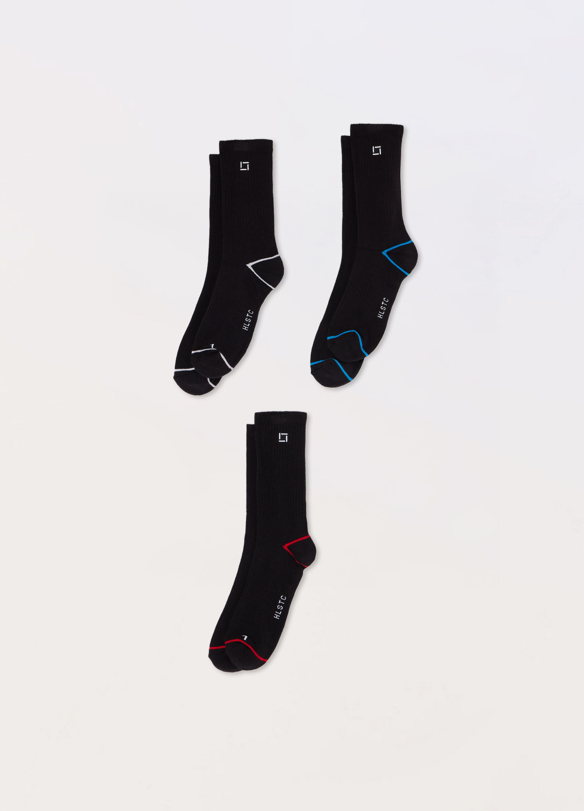 Calze corte sportive in cotone stretch uomo