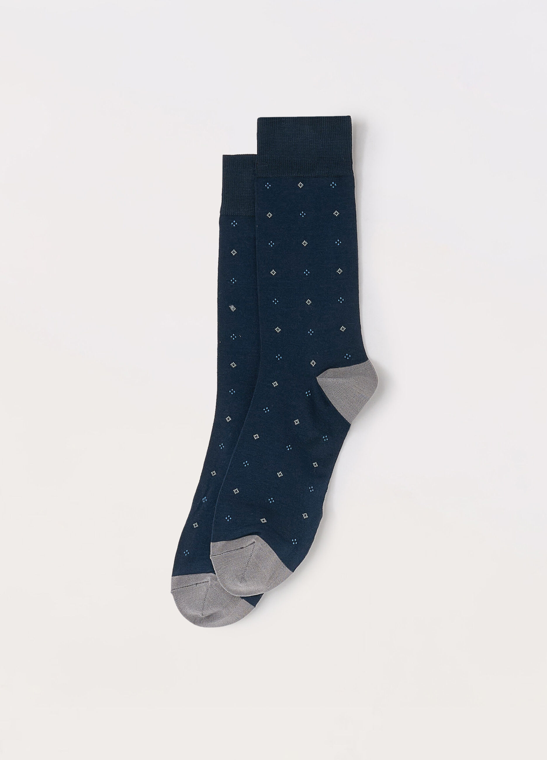 Calze corte in cotone stretch a fantasia uomo