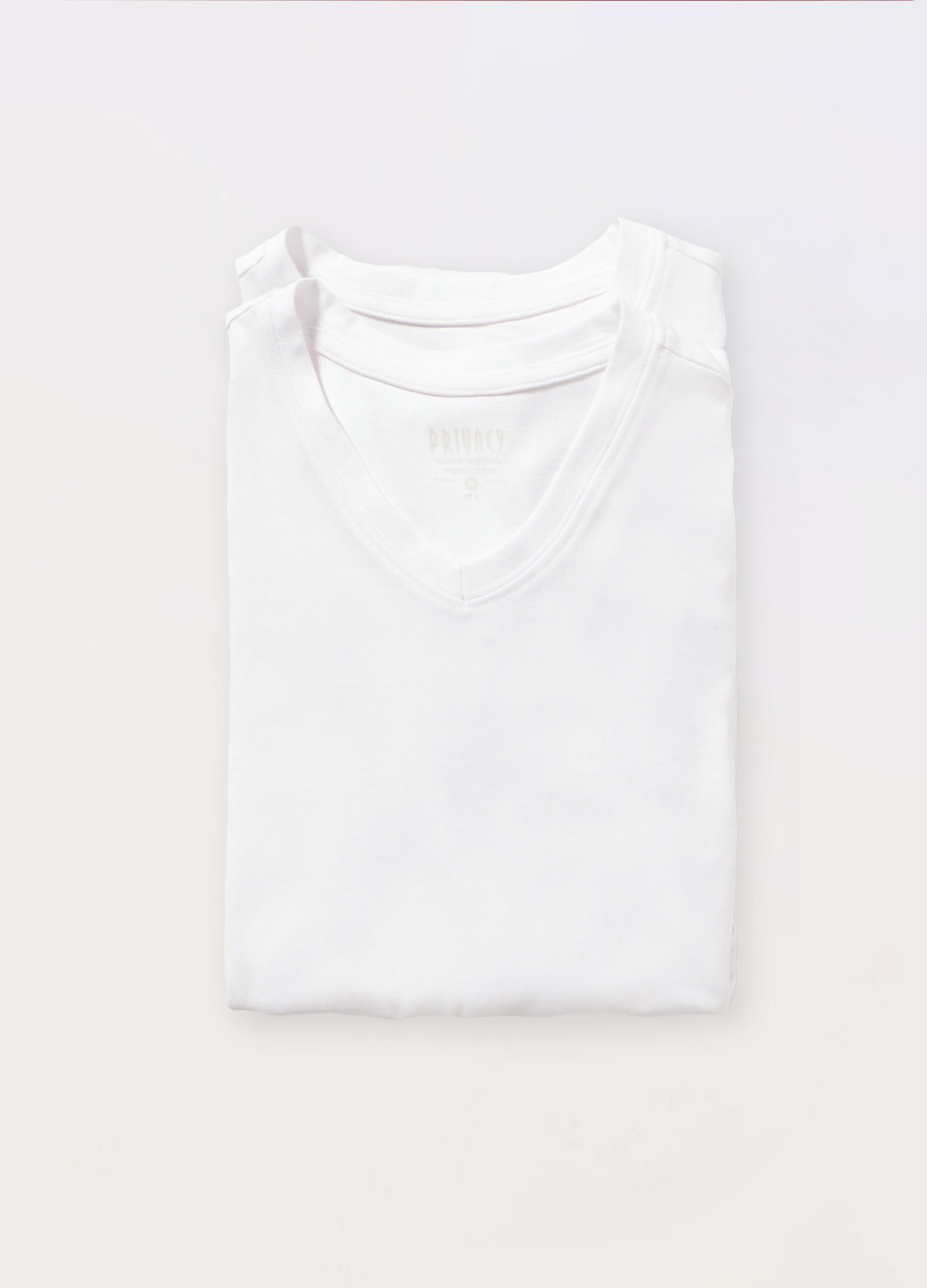 2 pack T-shirt intime collo a V in cotone stretch uomo