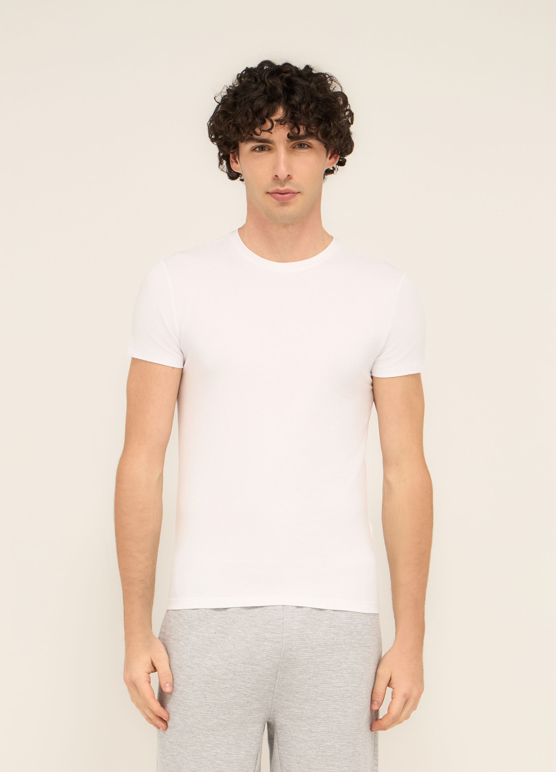 2 pack T-shirt intima in cotone stretch uomo