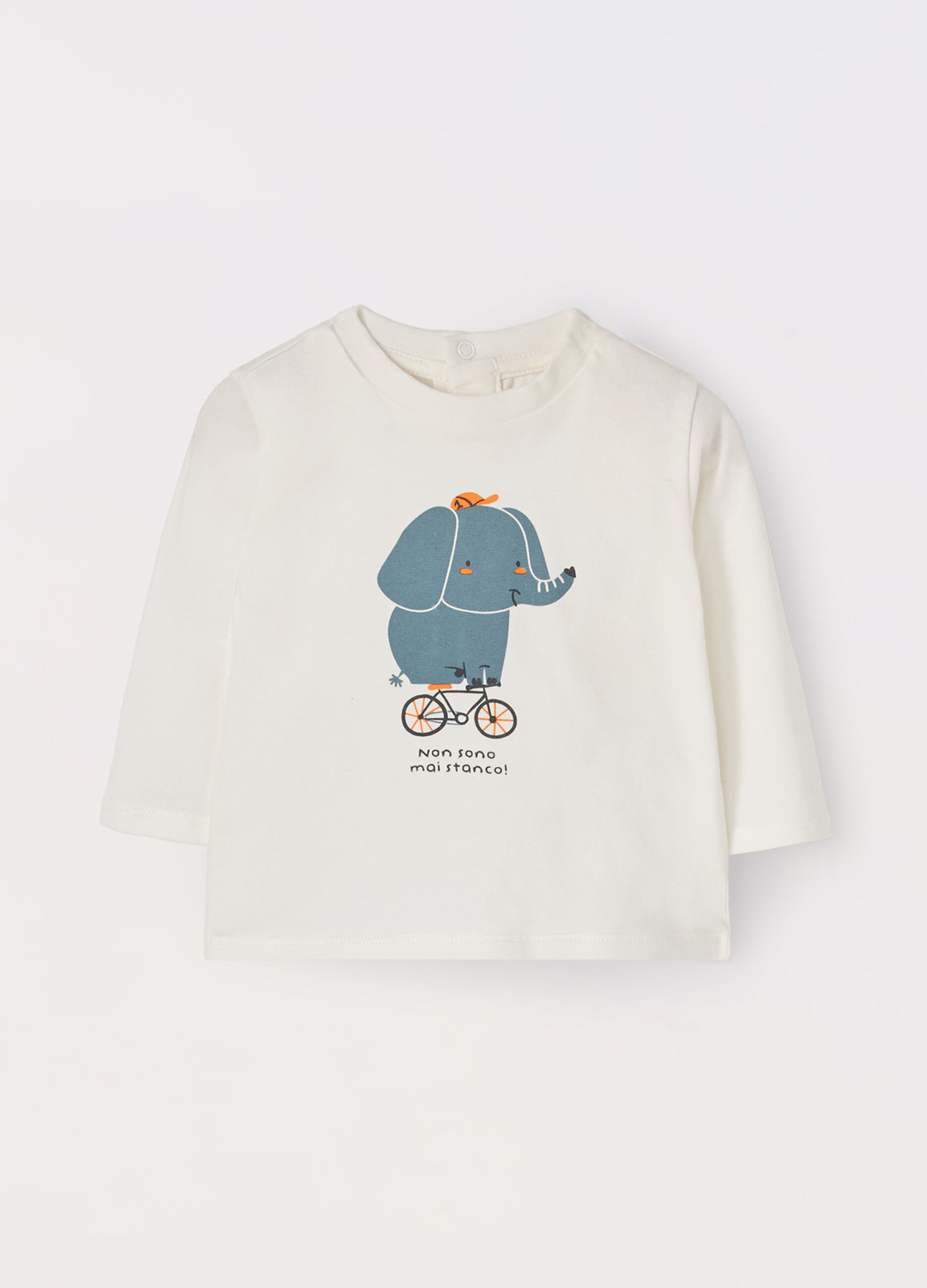 T-shirt in cotone stretch neonato