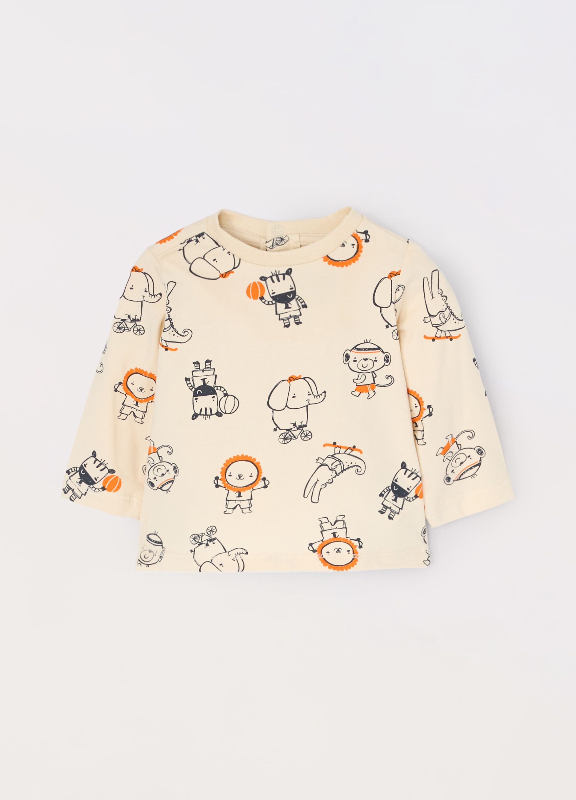 T-shirt in cotone stretch neonato