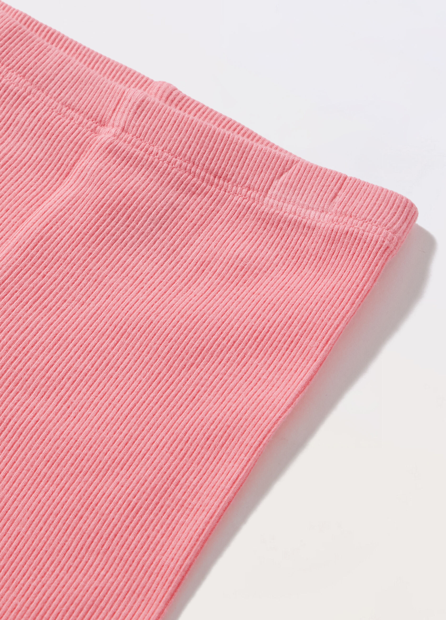 Leggings in costina di cotone stretch neonata 3 Leggings in costina di cotone stretch neonata