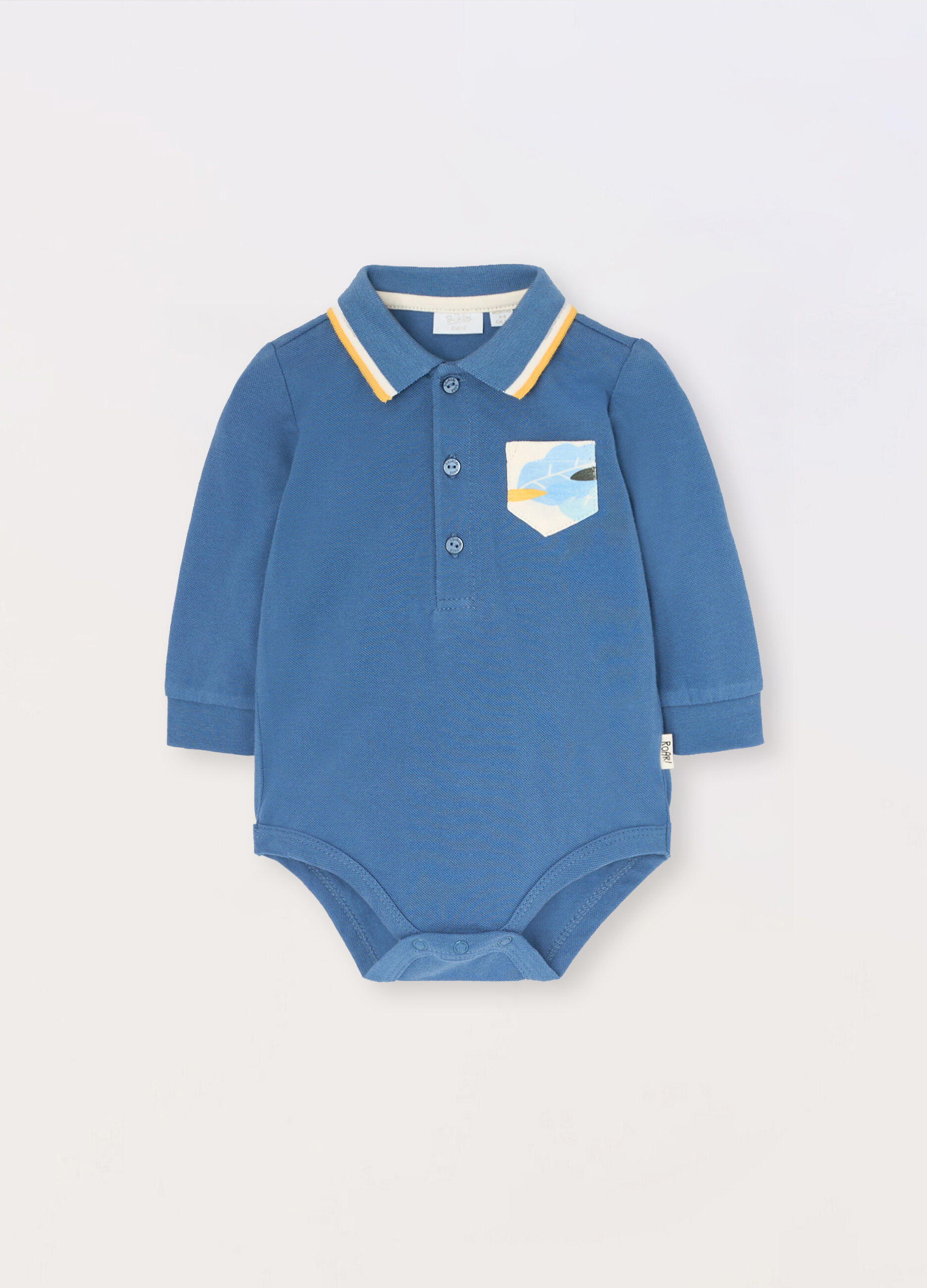 Body in puro cotone piquet neonato