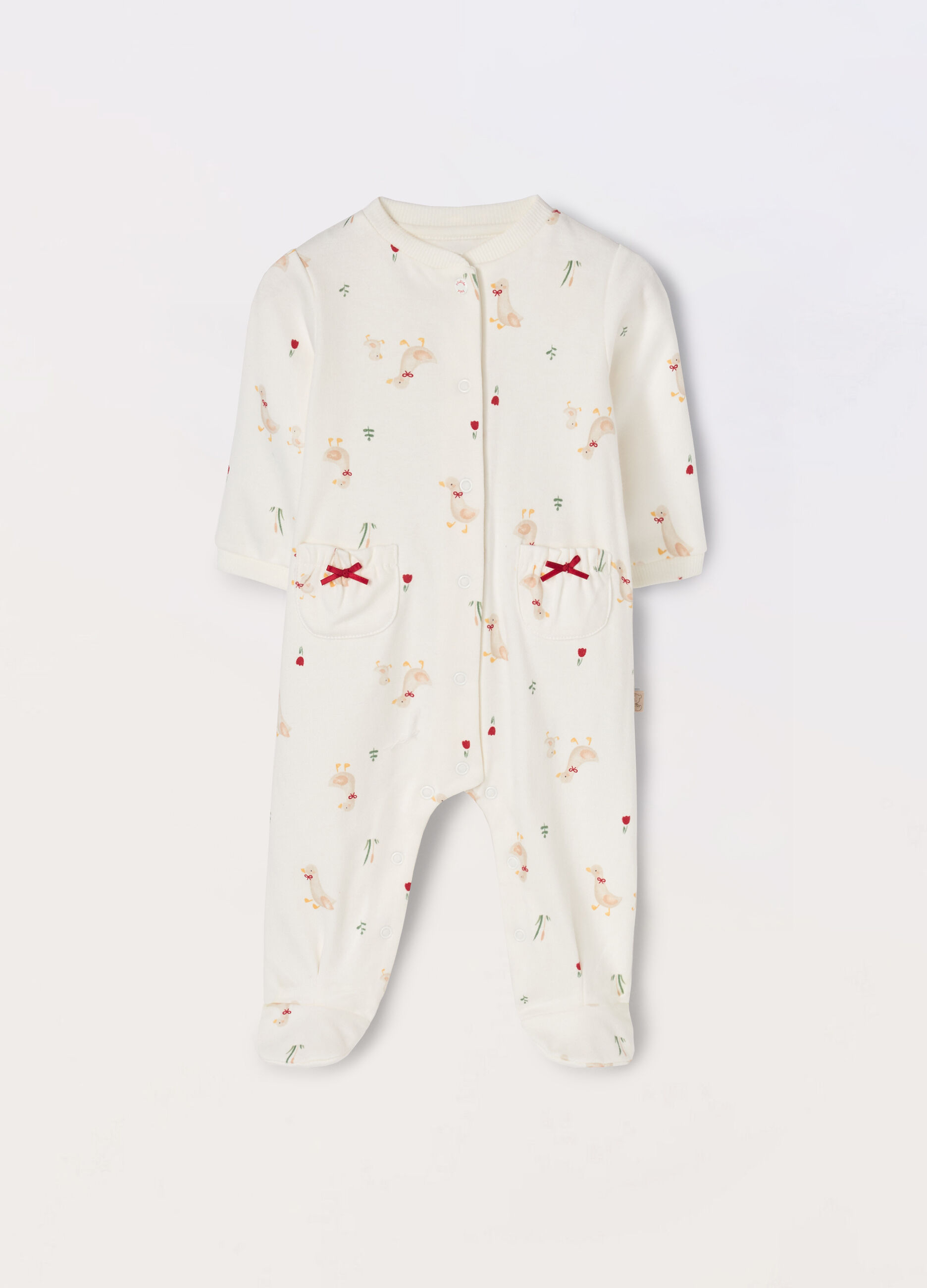Tutina in interlock di puro cotone neonata