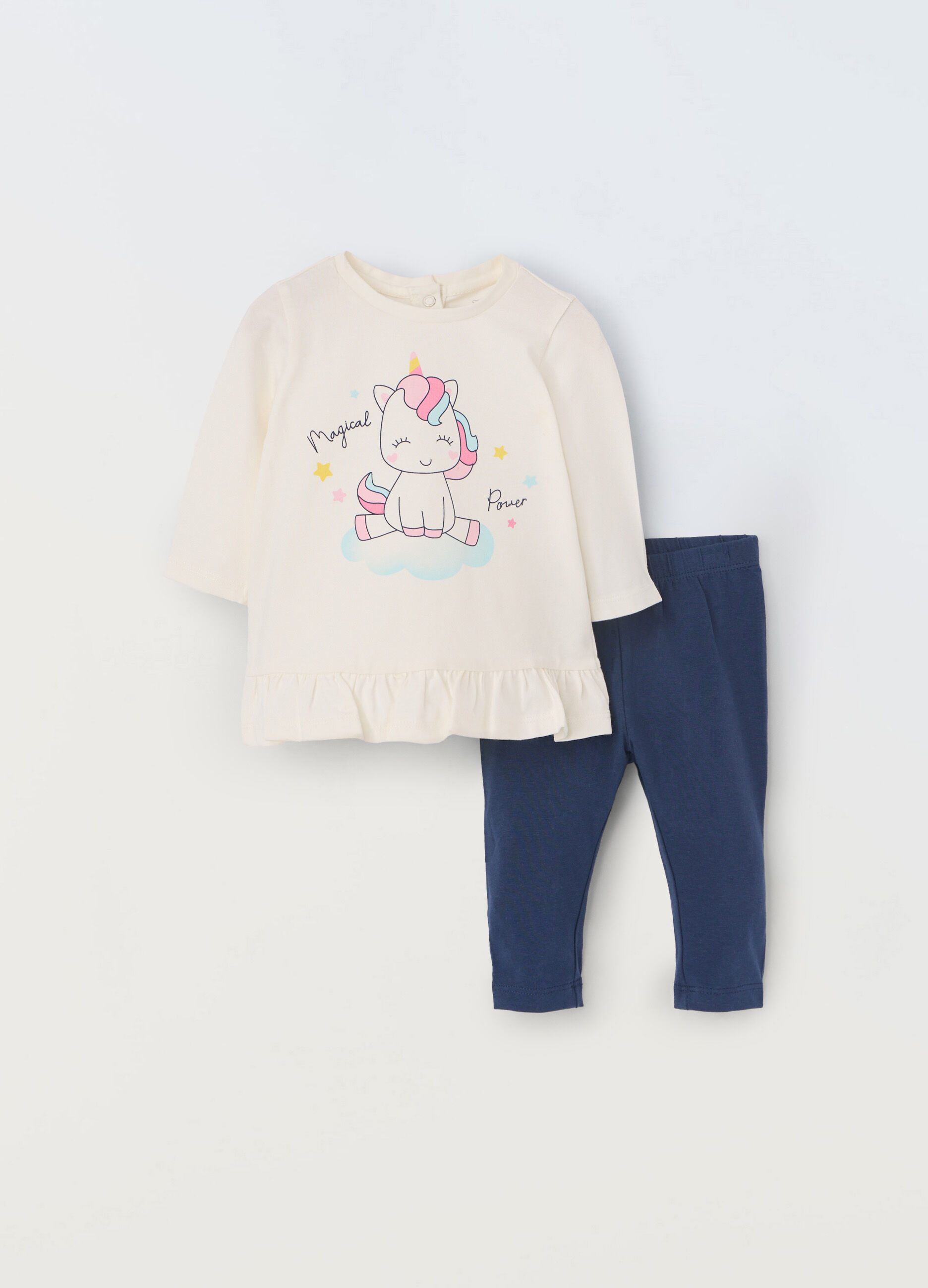 Jogging set in cotone stretch neonata