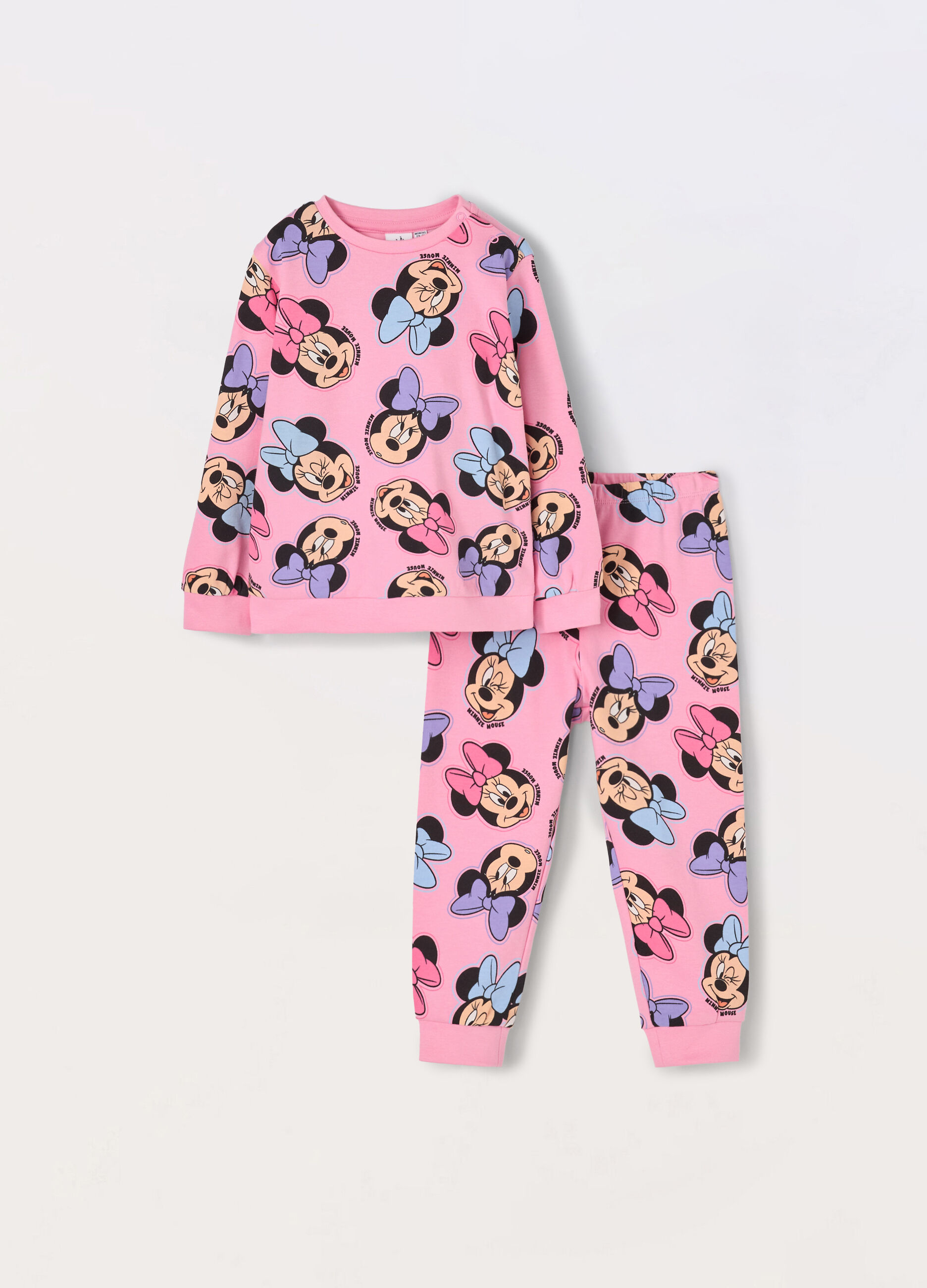 Set pigiama lungo in puro cotone Minnie