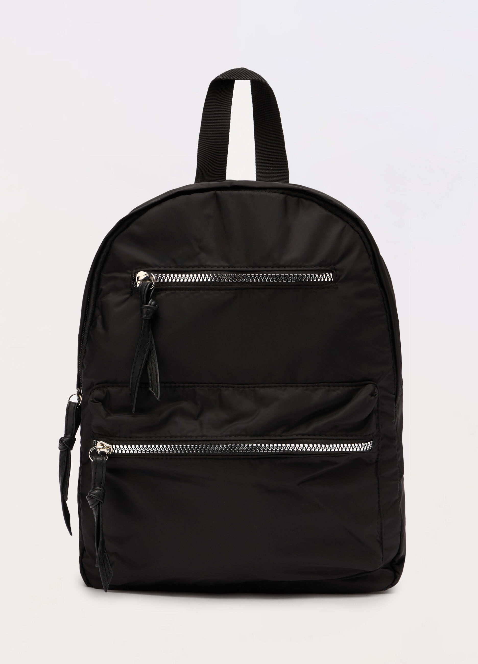 Zaino in tessuto con chiusura a zip donna
