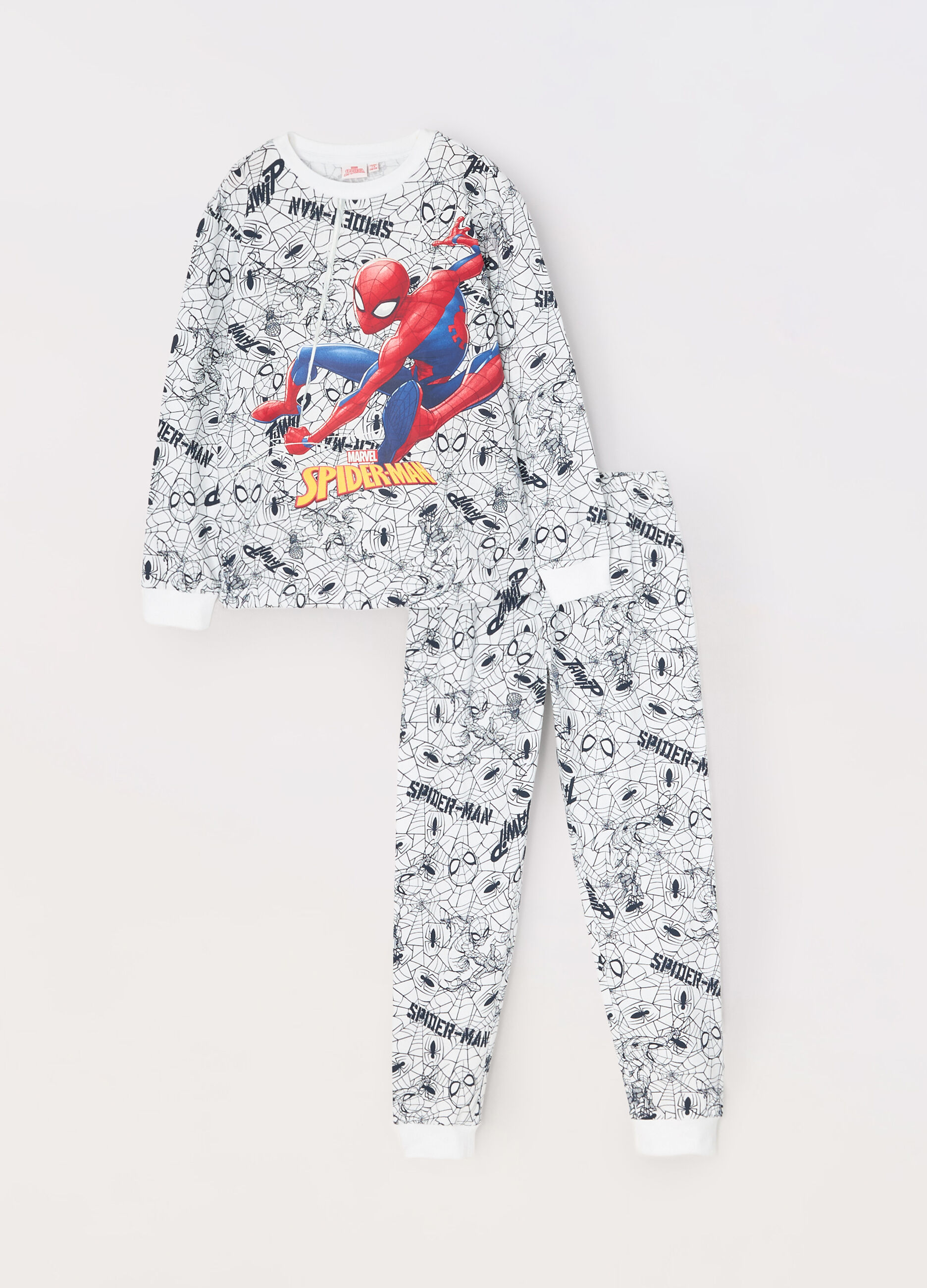 Set pigiama in jersey di puro cotone bambino Spider-Man
