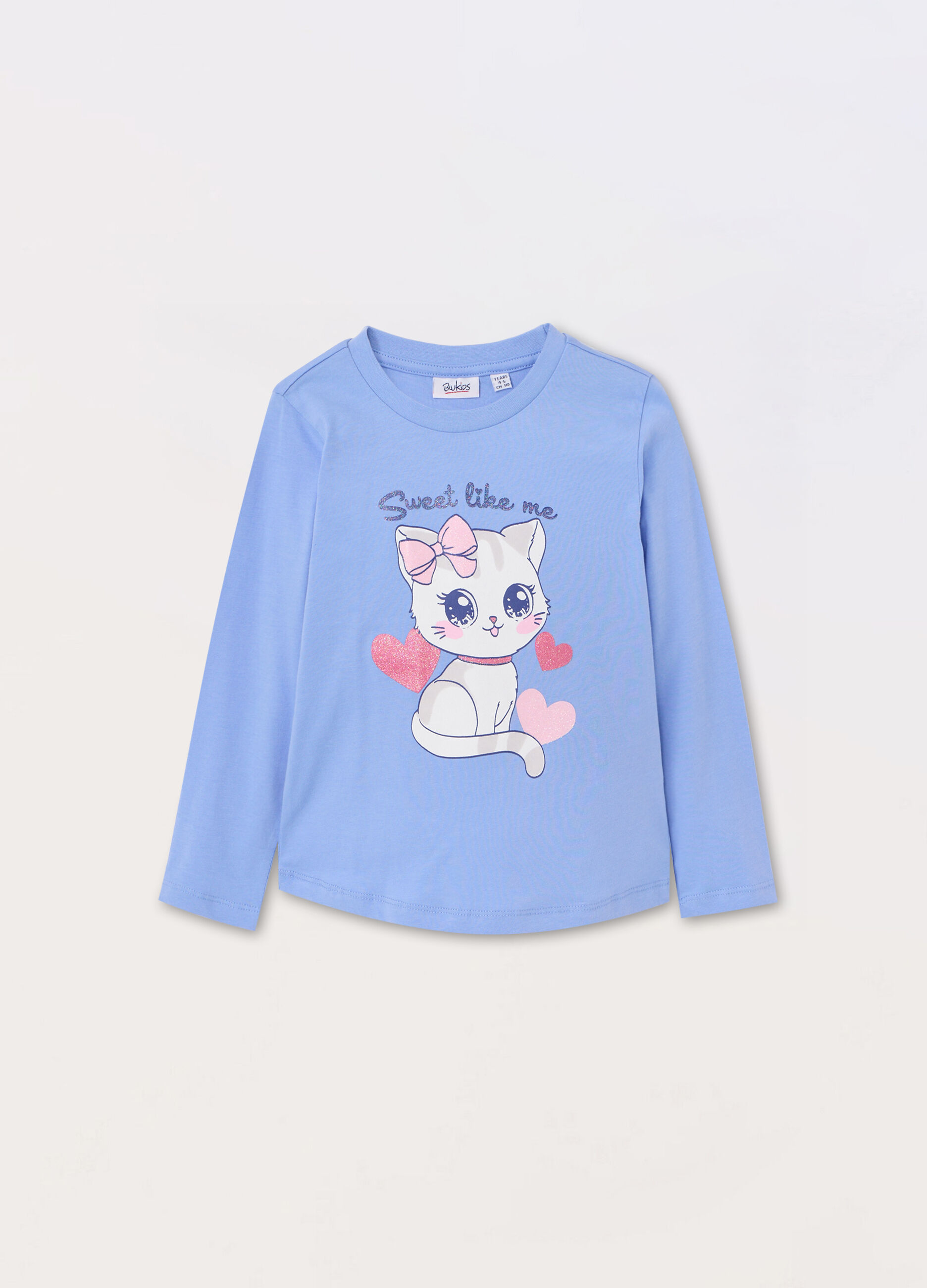T-shirt in puro cotone bambina