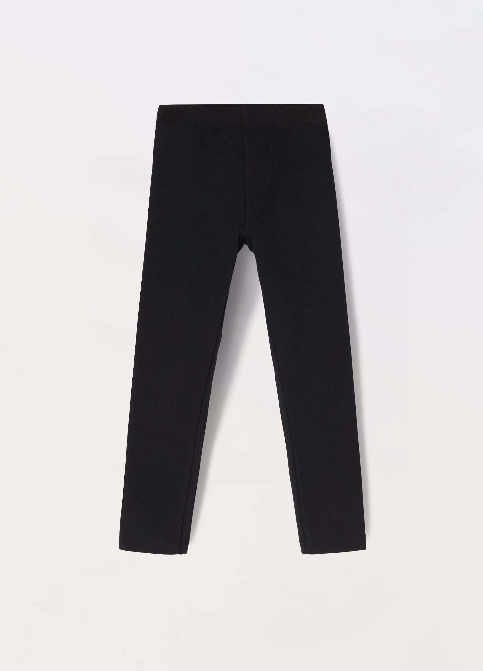Leggings in cotone stretch bambina