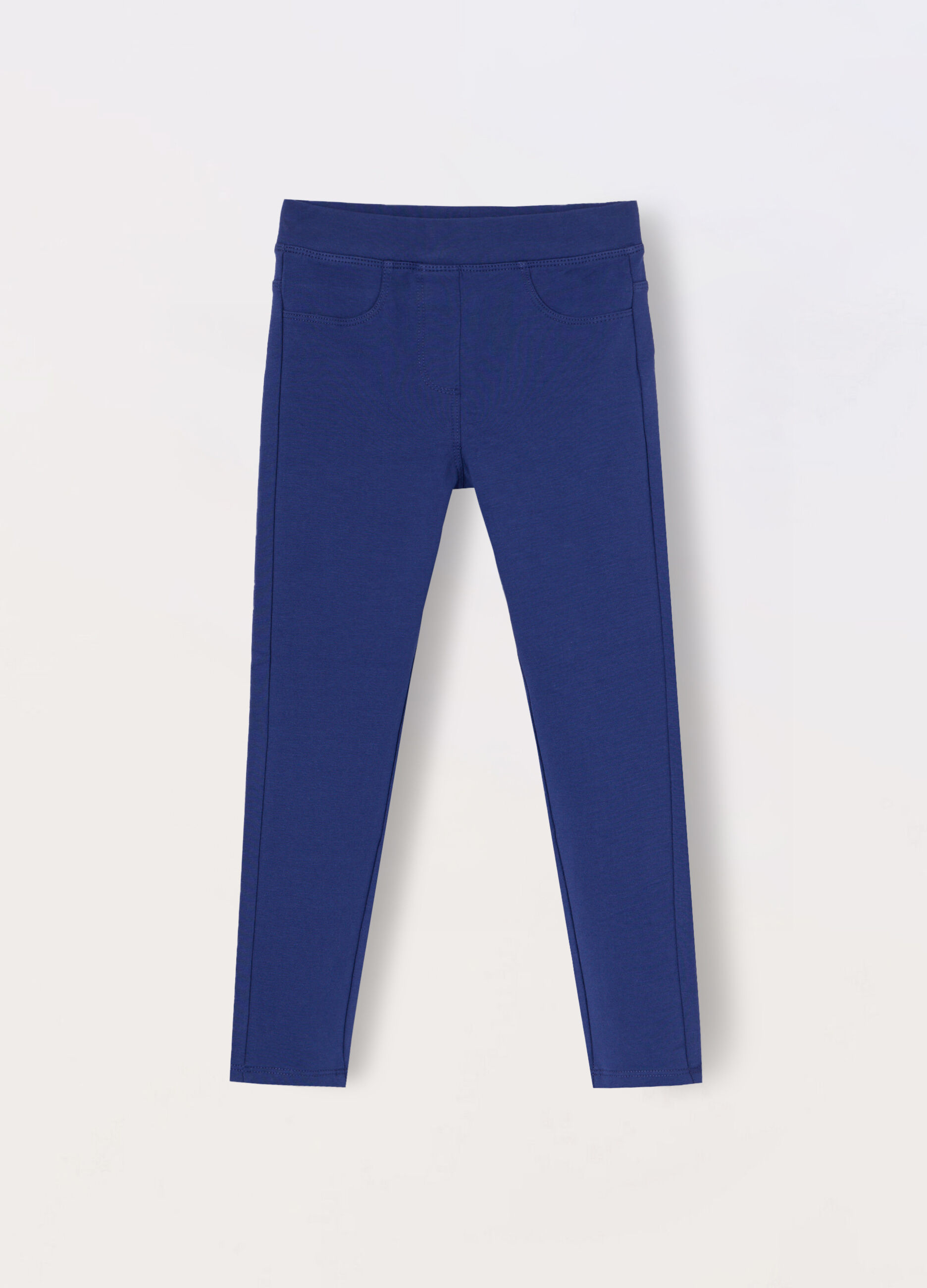 Treggings in french terry di cotone stretch bambina
