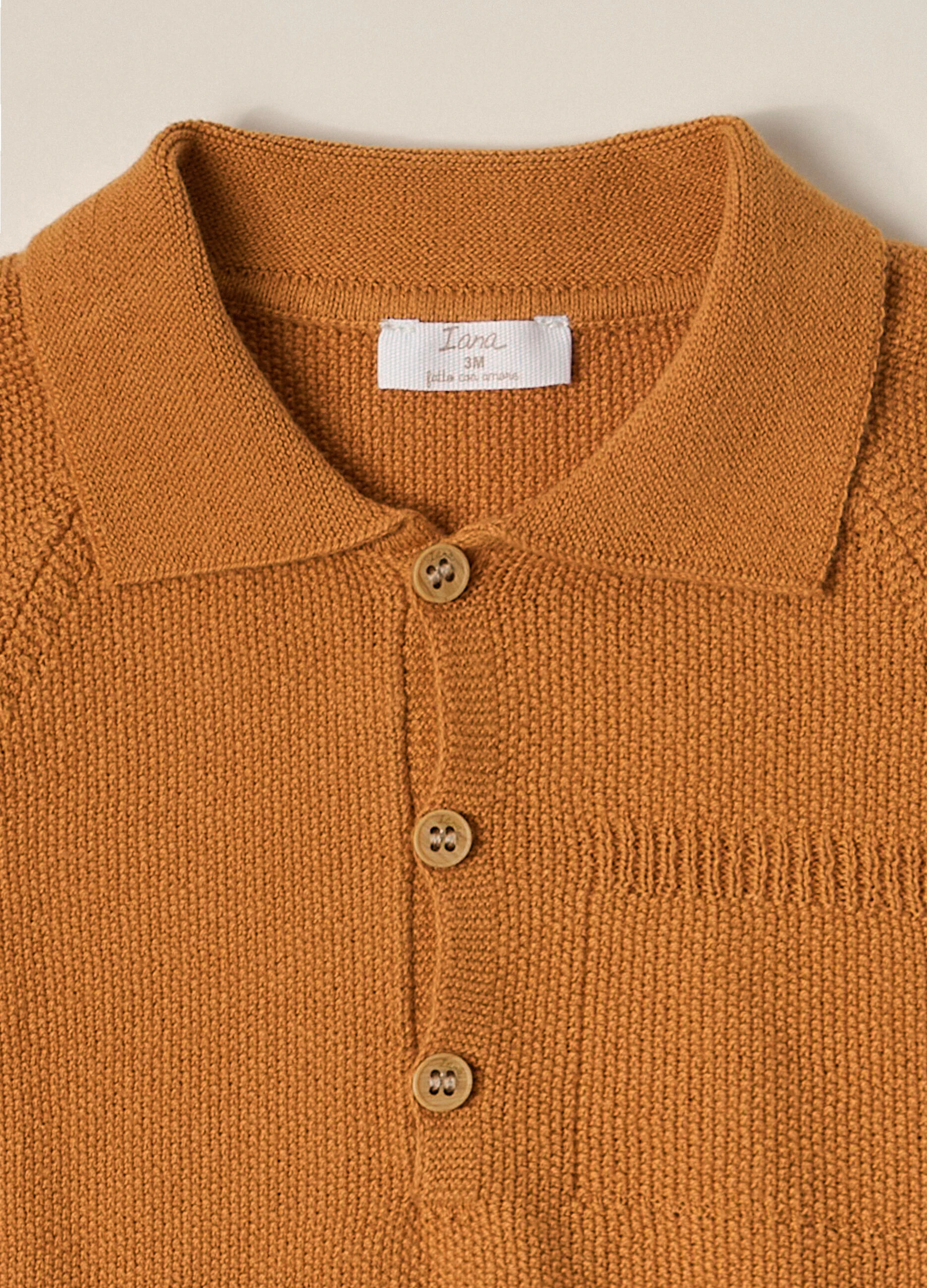Polo tricot in puro cotone IANA neonato 4 Polo tricot in puro cotone IANA neonato