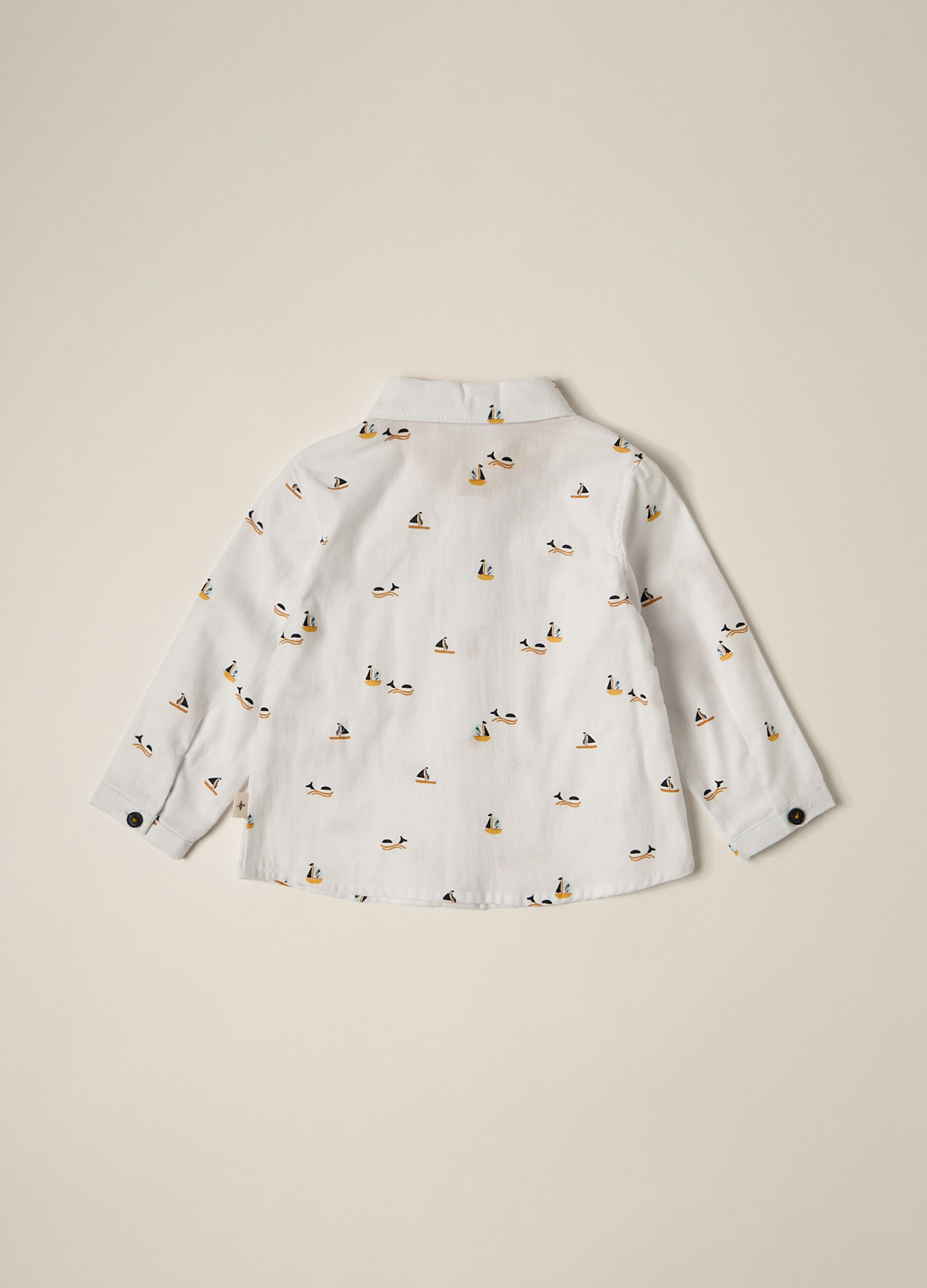 Camicia in twill di puro cotone IANA neonato 4 Camicia in twill di puro cotone IANA neonato