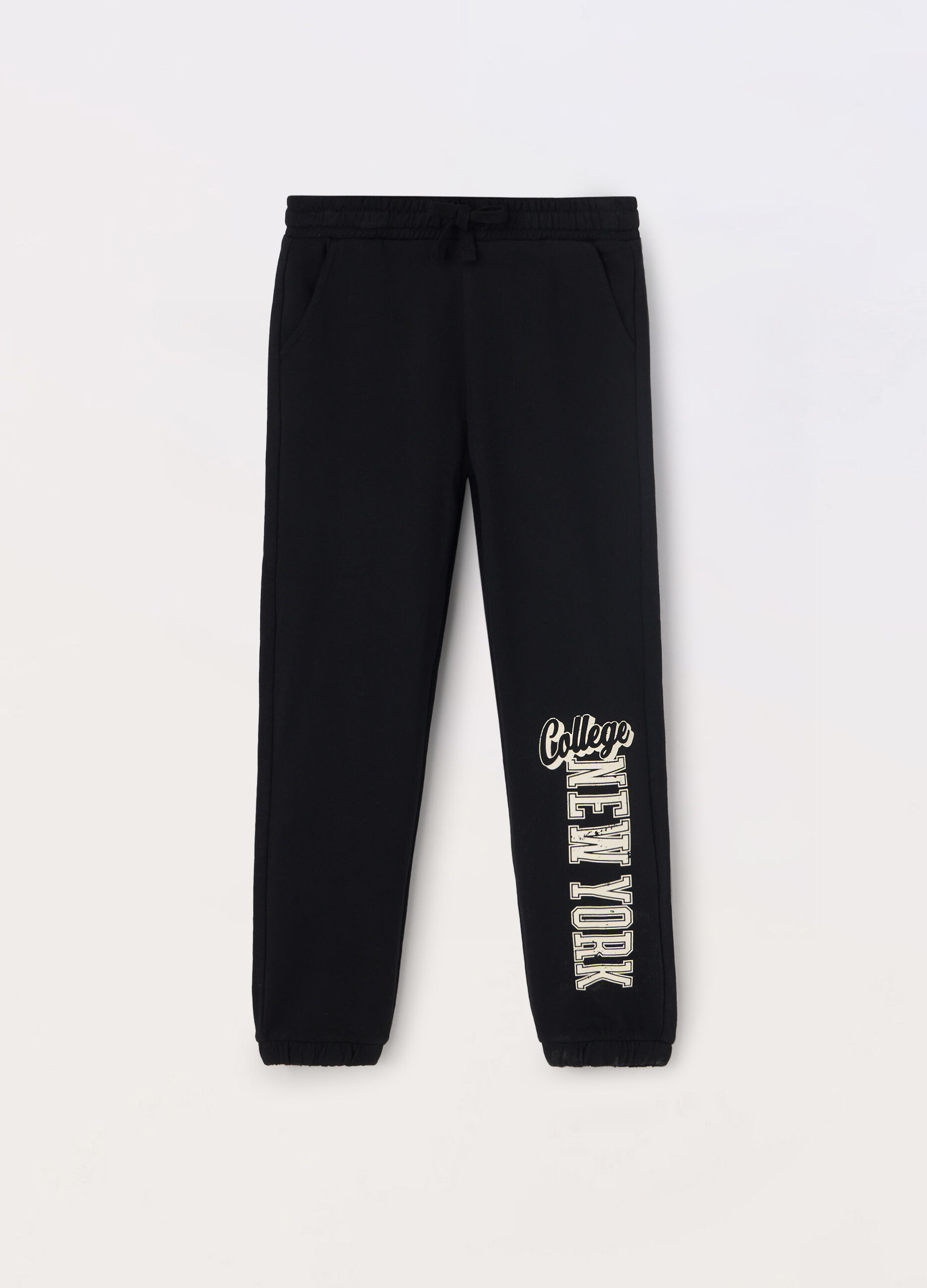 Jogger in french terry di puro cotone ragazza