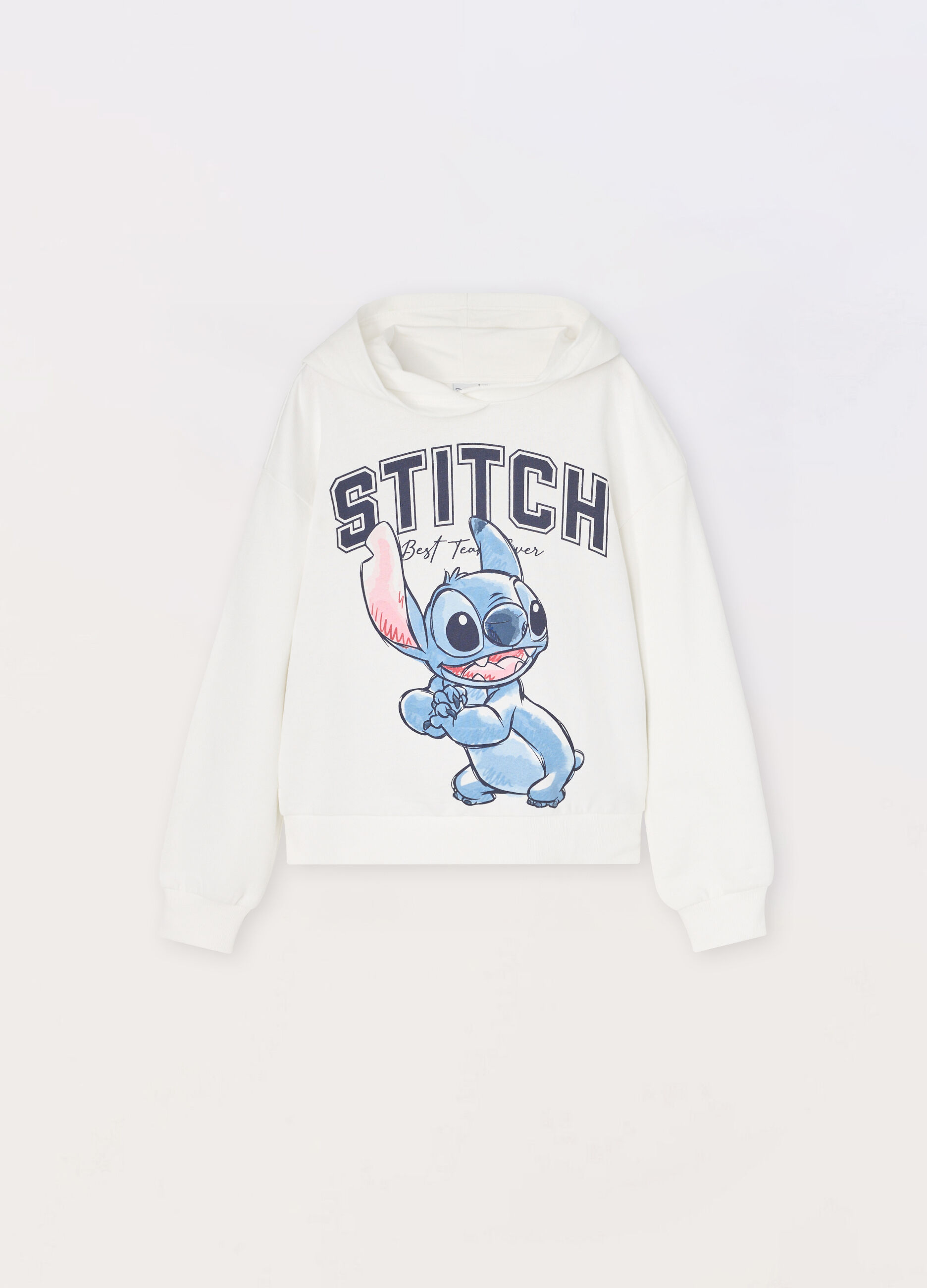 Felpa in french terry di puro cotone ragazza