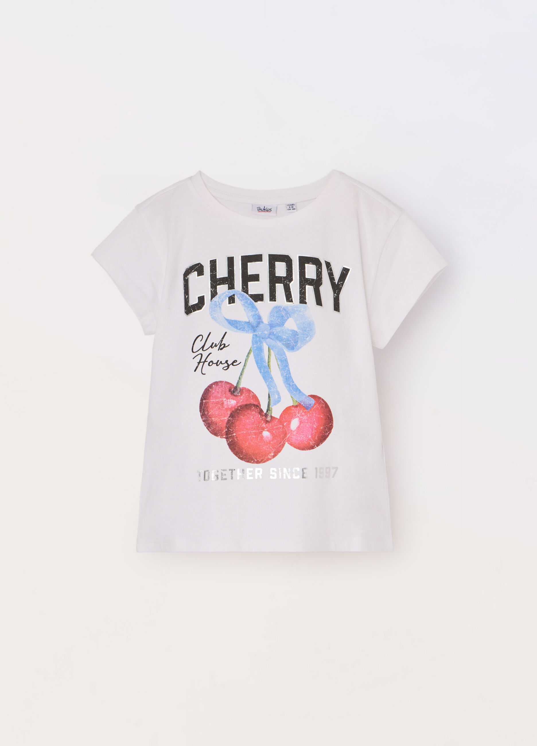 T-shirt in jersey di puro cotone ragazza