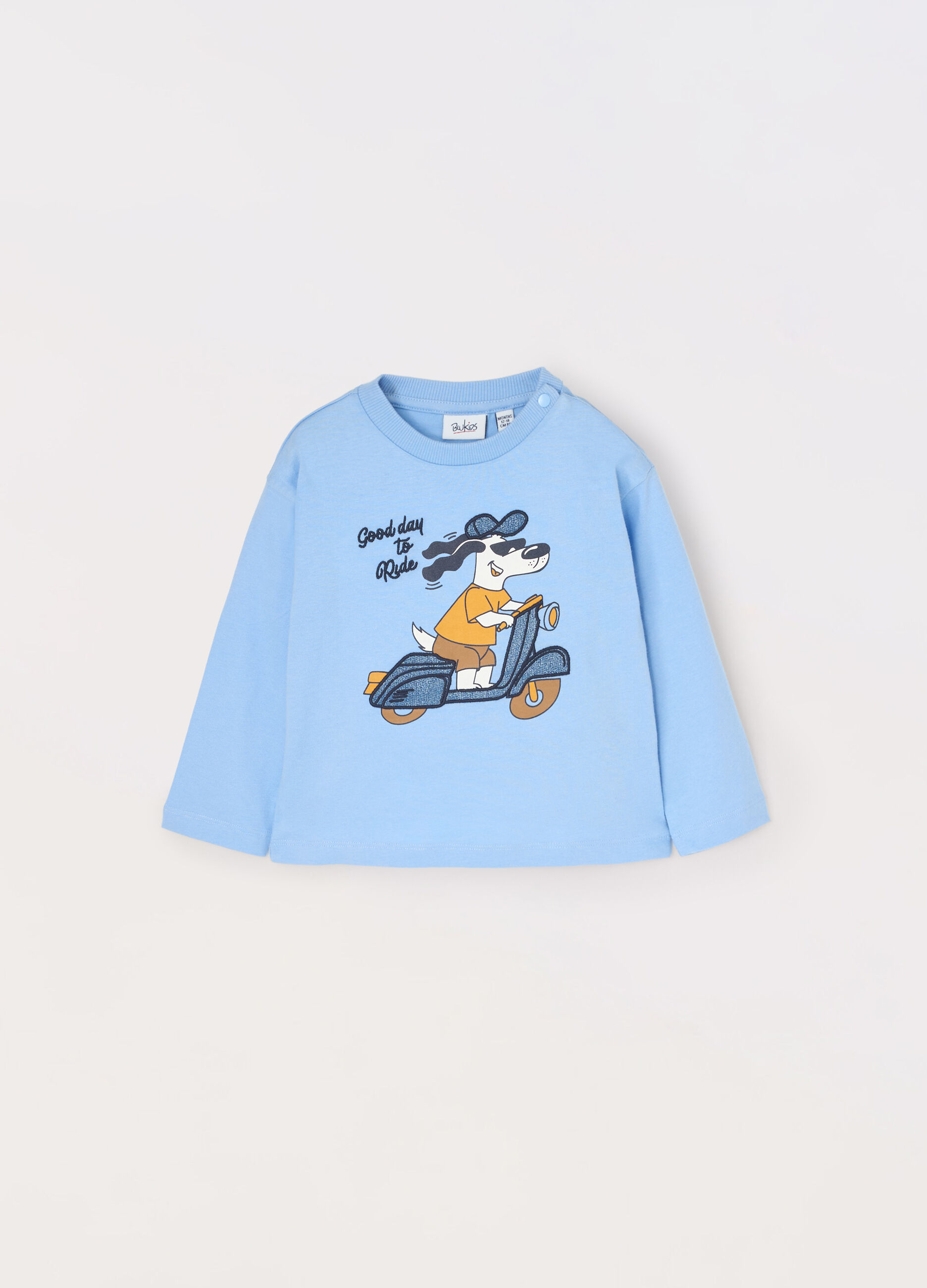 T-shirt in jersey di puro cotone neonato